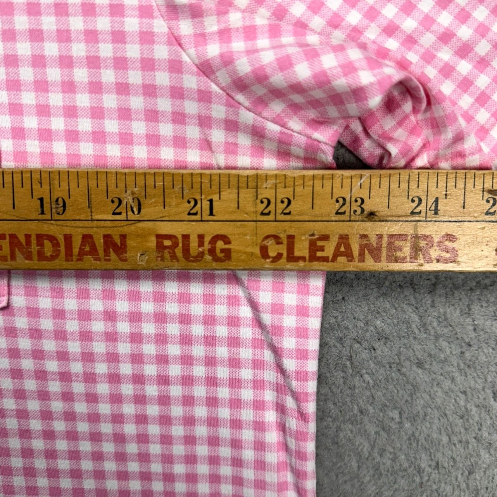 Polo Ralph Lauren Ralph Lauren Polo Golf Shirt Mens Medium Pink Check Rugby Short Sleeve Pocket Size US M / EU 48-50 / 2 - 6 Thumbnail