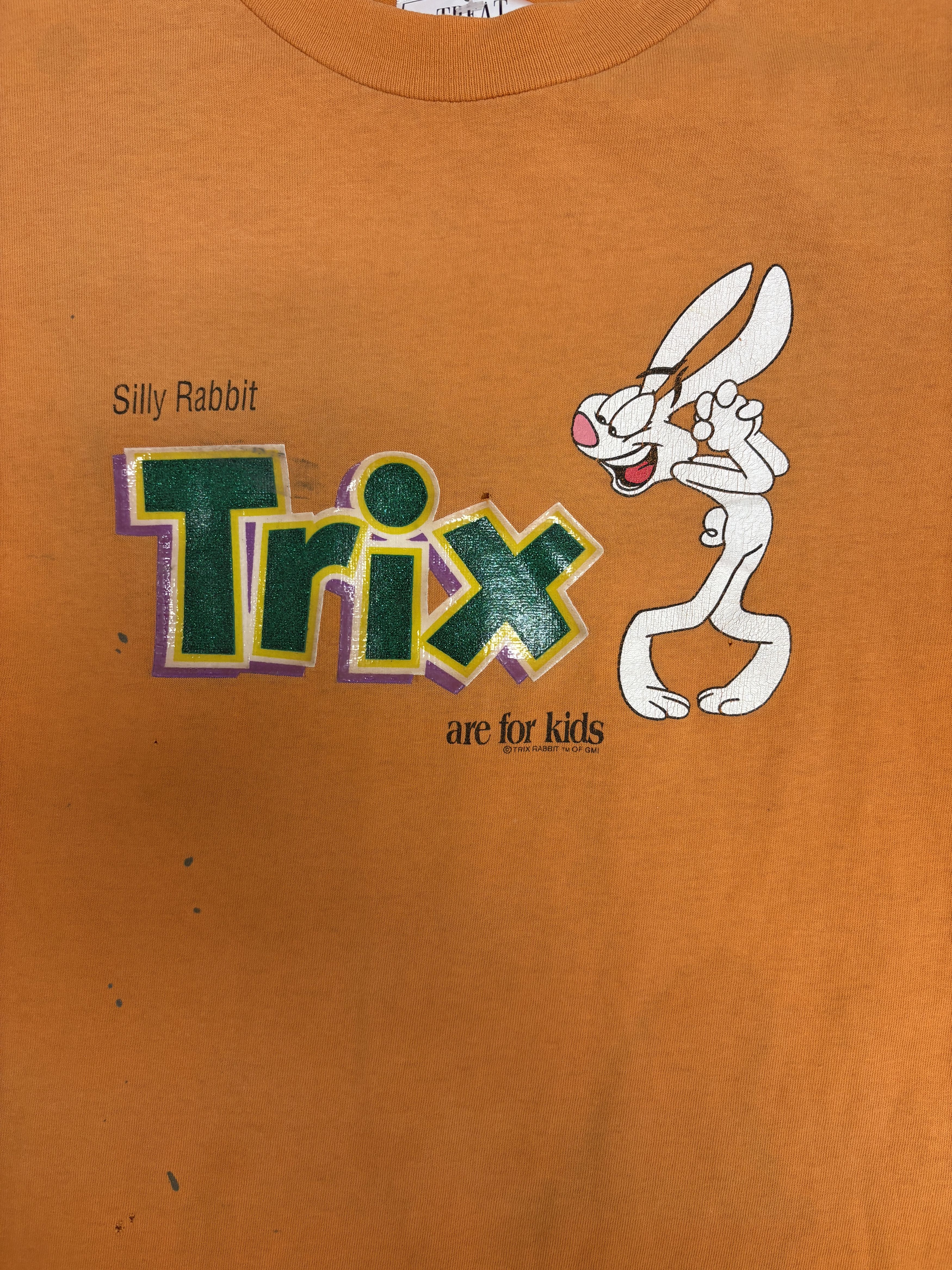 Vintage Trix Are For Kids Vintage Y2K Orange T-Shirt Tee Size US L / EU 52-54 / 3 - 2 Thumbnail