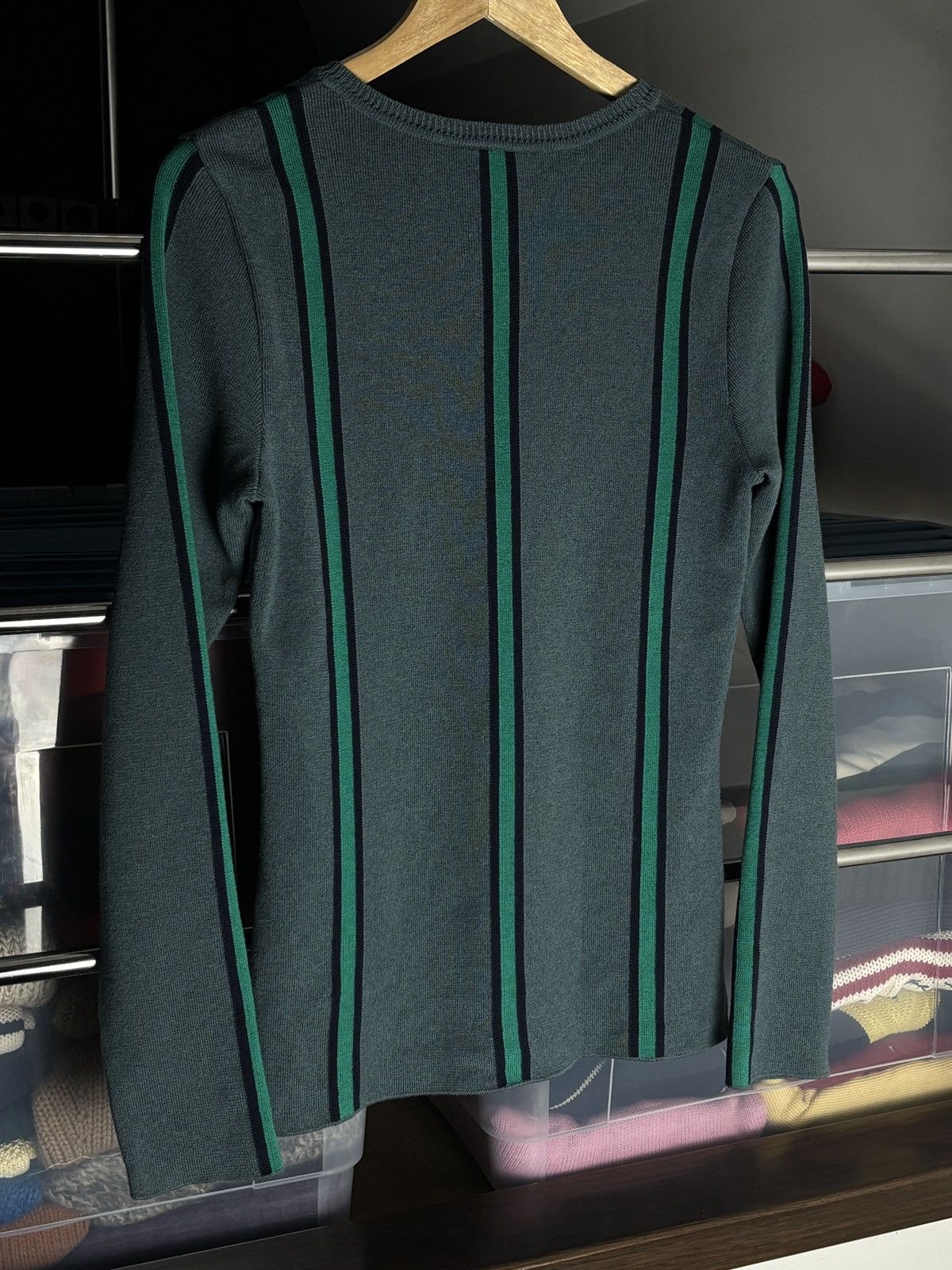 Lacoste Lacoste Knit Wool Cotton Striped Vintage Sweater Size S / US 4 / IT 40 - 6 Thumbnail