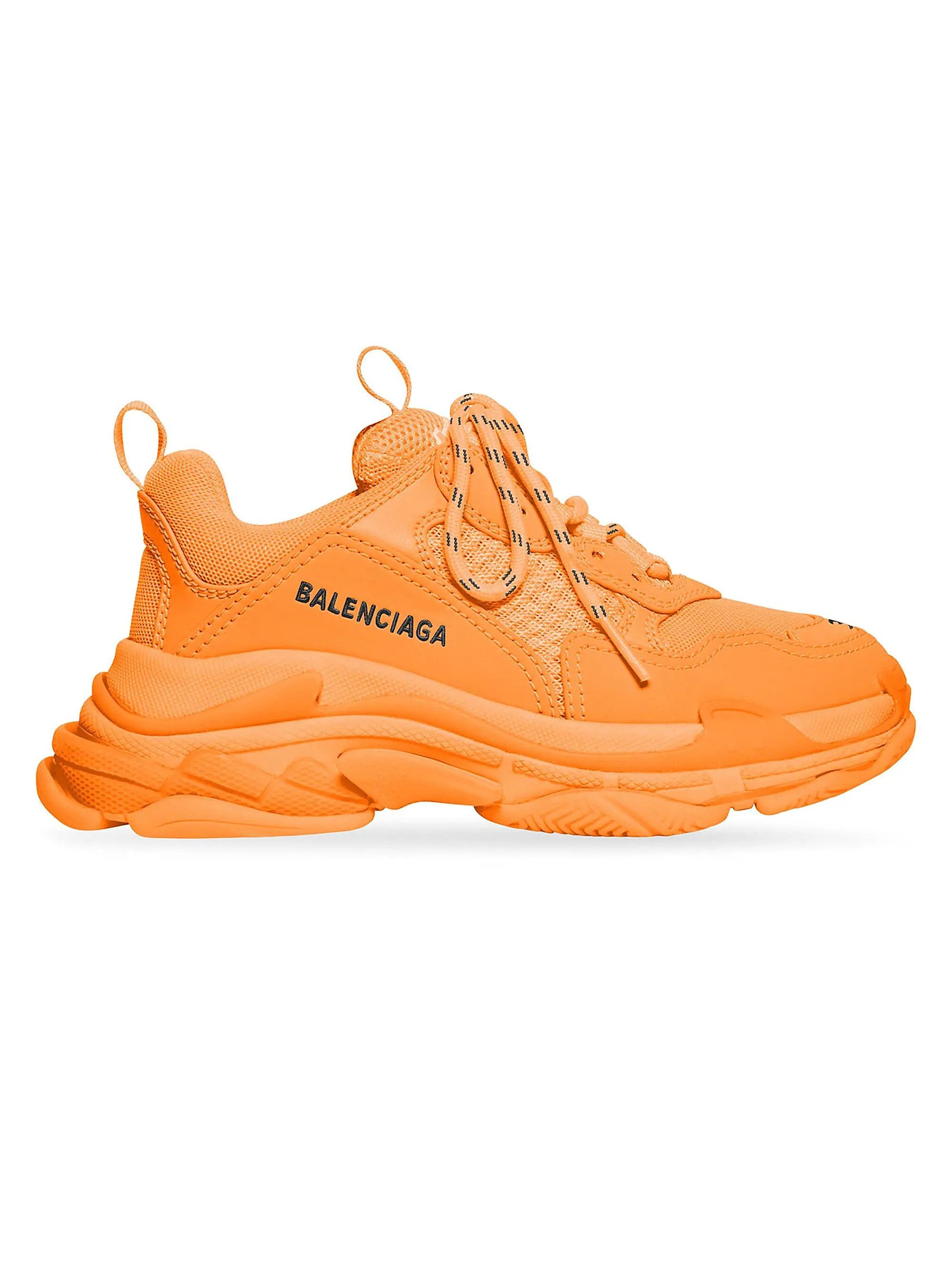 Balenciaga o1la1rc1a0625 Size: KIDS 23 / Triple S Sneakers Fluo Orange Size US 5 / EU 37 - 1 Thumbnail