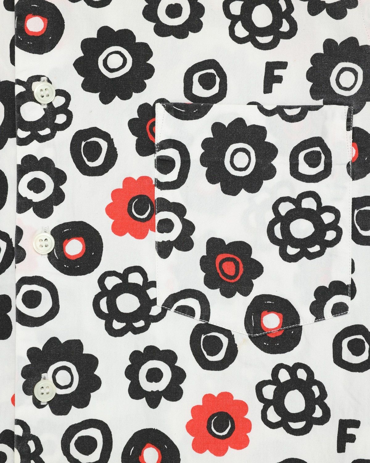 Comme des Garcons BLACK Comme des Garçons Graphic Flower Shirt (AD2013) Size XS / US 0-2 / IT 36-38 - 4 Thumbnail