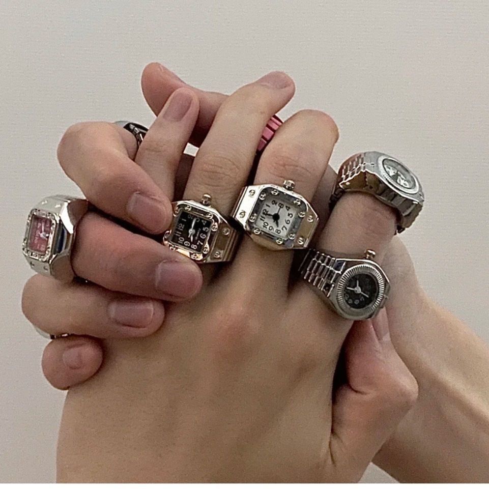Jewelry Retro Jewelry Rings Open Size Chrome Ring (Size 7-13) Size ONE SIZE - 1 Thumbnail