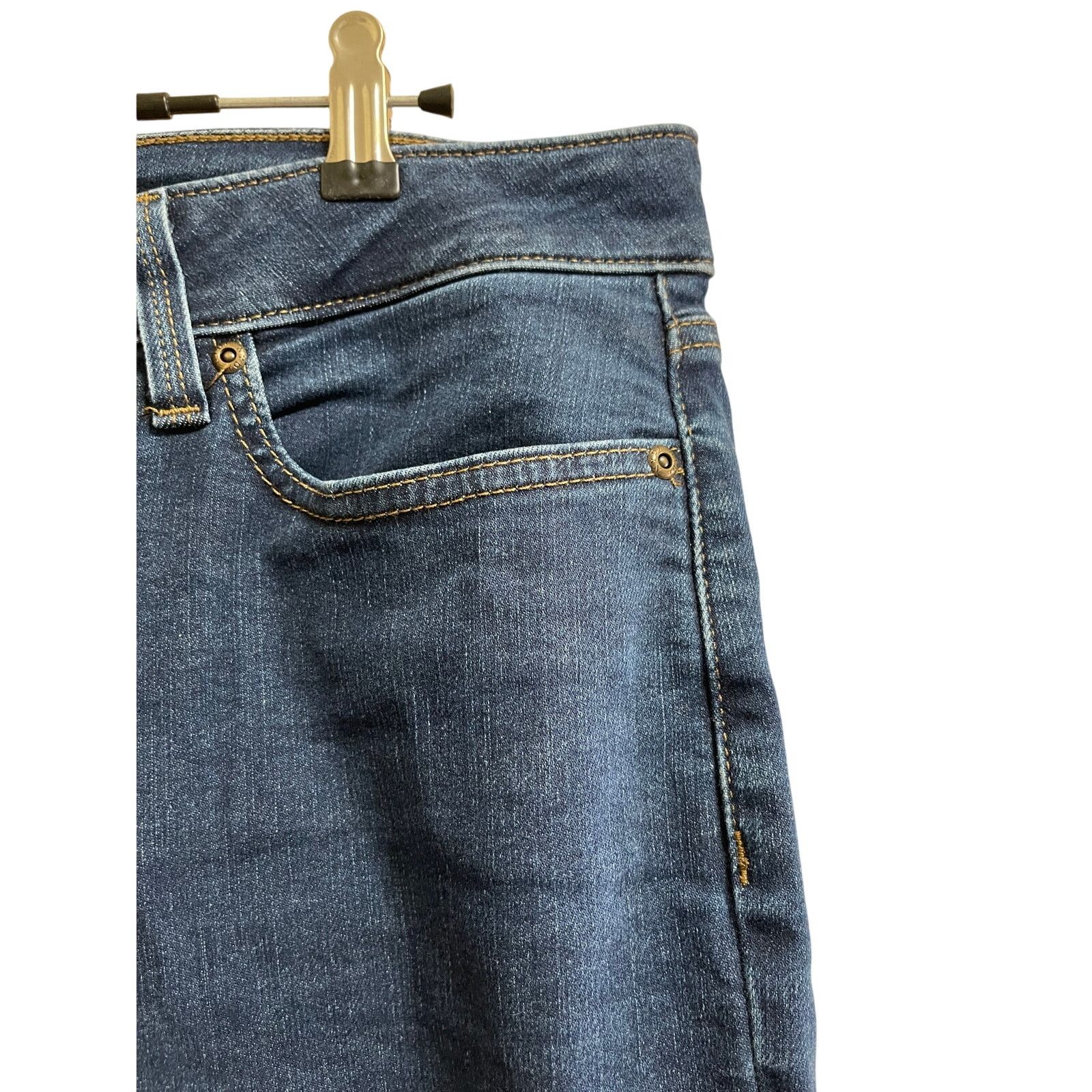 NYDJ NYDJ Lift x Tuck Marilyn Straight Blue Denim Jeans Size 14 Size 36" / US 14 / IT 50 - 5 Thumbnail