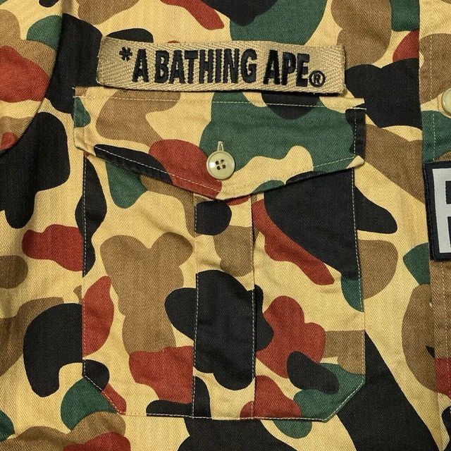 Bape 🔥Vintage🔥 BAPE Military Shirt Apeman Camo a bathing ape NIGO Size US L / EU 52-54 / 3 - 3 Thumbnail