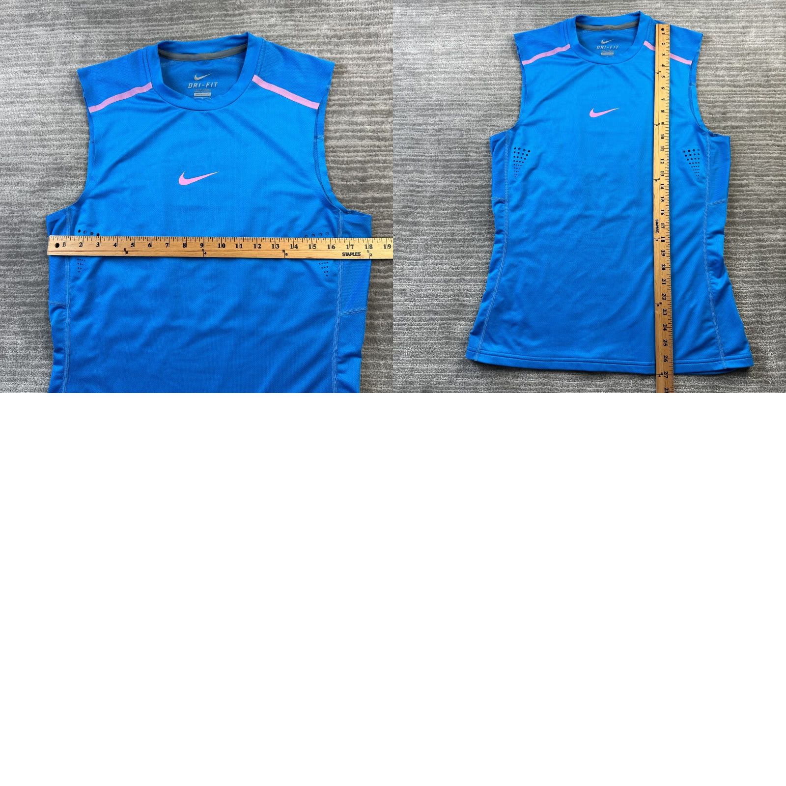 Nike Nike Rafa Shirt Mens M Blue Tank Top 2014 US Open NYC Nike Dri-Fit Size US M / EU 48-50 / 2 - 8 Thumbnail