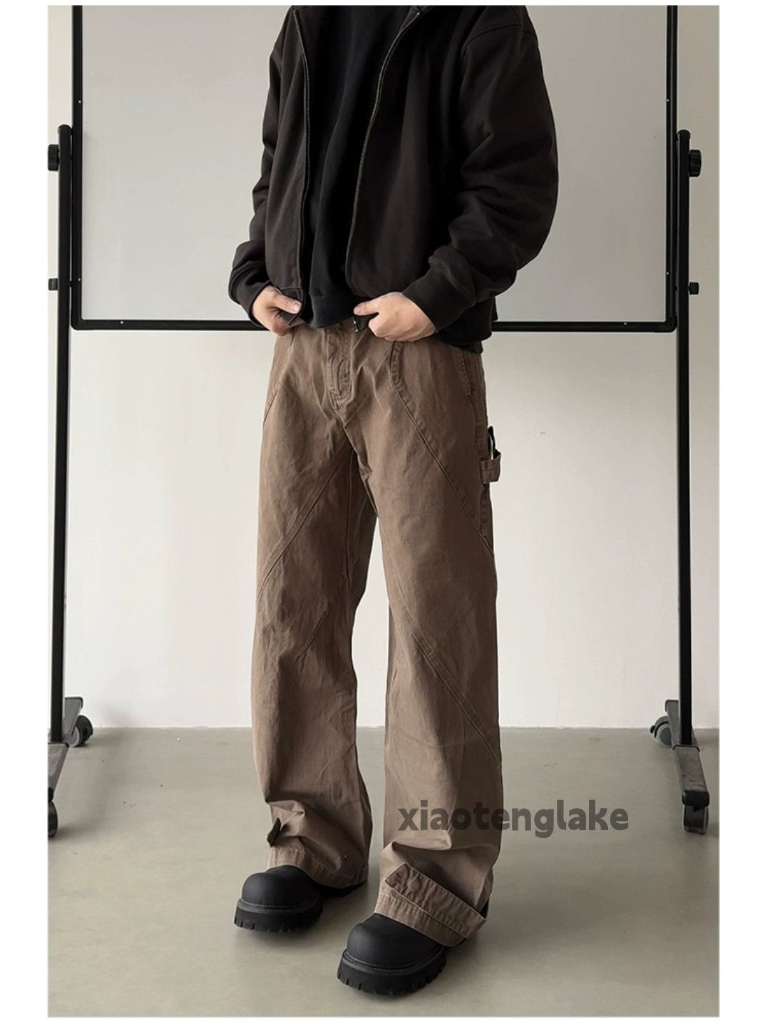 Designer × Japanese Brand × Vintage utility washed faded cleanfit workwear carpenter pants Size US 34 / EU 50 - 1 Thumbnail