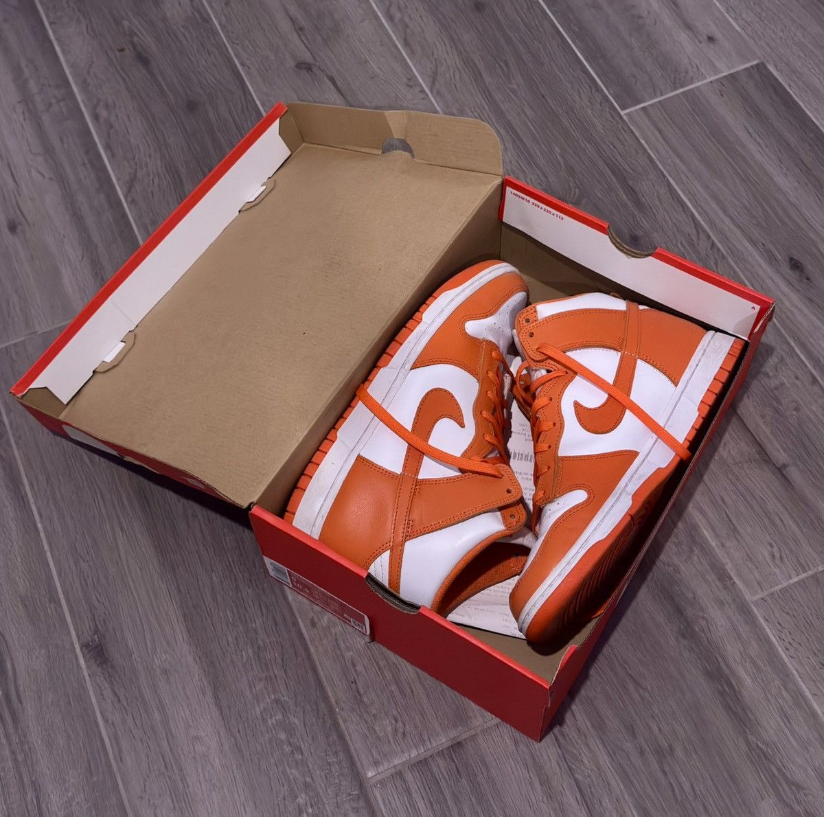 Nike Nike Dunk High Retro “Orange Blaze” Size US 9 / EU 42 - 1 Thumbnail