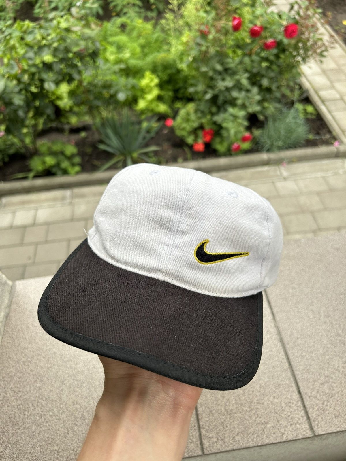 Nike Vintage Nike Swoosh Logo Y2k Drill streetwear style cap Size ONE SIZE - 1 Thumbnail