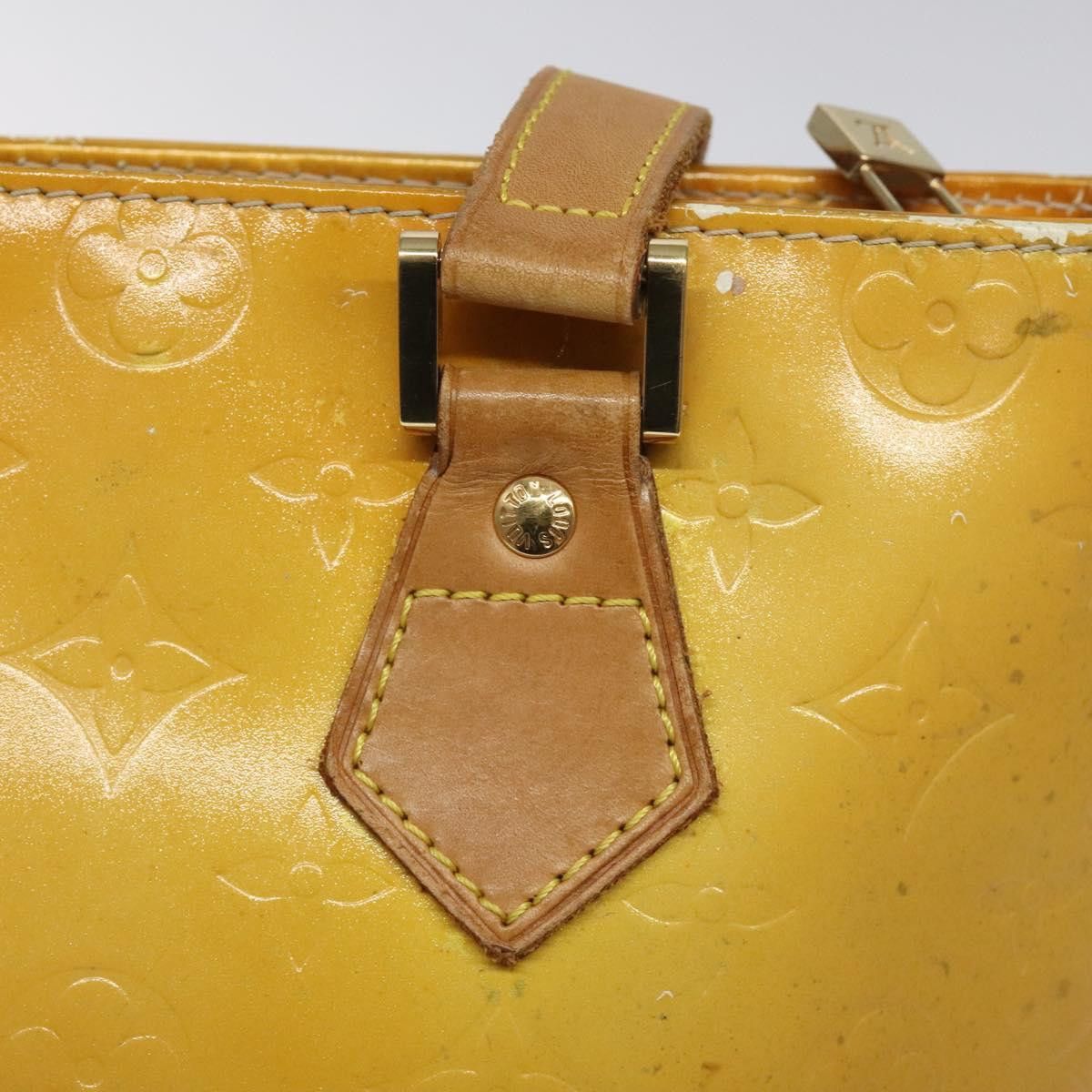 Louis Vuitton LOUIS VUITTON Monogram Vernis Houston Hand Bag Gris M91053 Size ONE SIZE - 14 Thumbnail