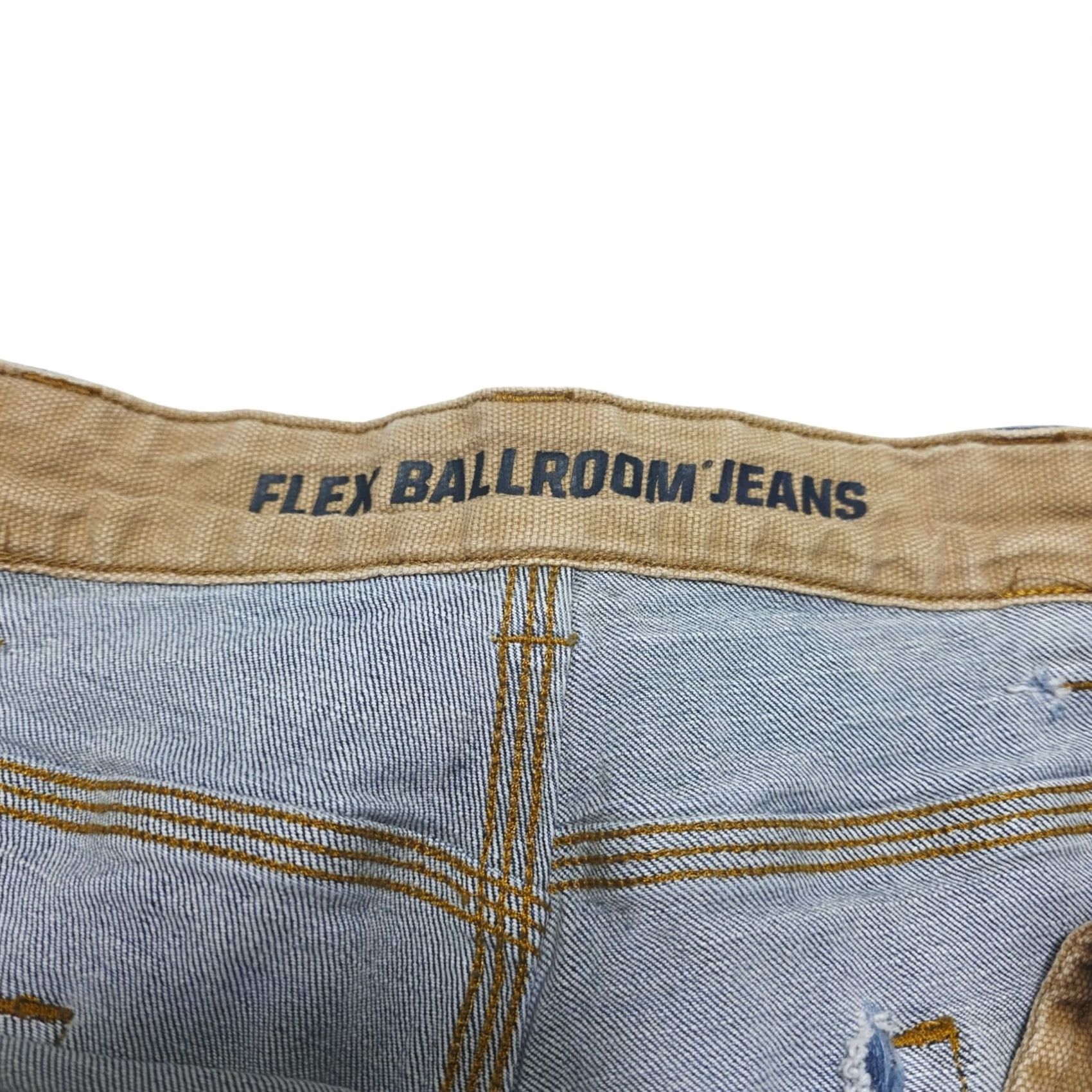 Vintage Duluth Jeans Mens 44x30 Flex Ballroom Relaxed Straight Stone Wash Blue Denim Cotton Elastodiene 5-Pocket City Rock USA Mens Size US 44 / EU 60 - 7 Thumbnail