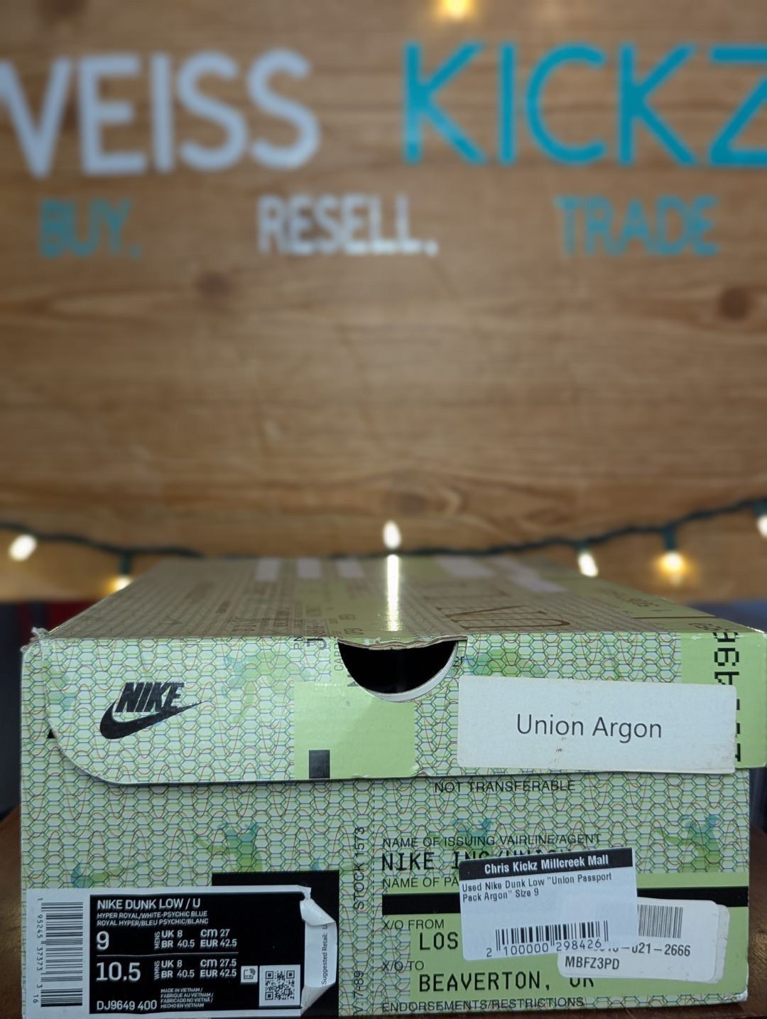 Nike Sunk low union Argon Size US 9 / EU 42 - 9 Thumbnail