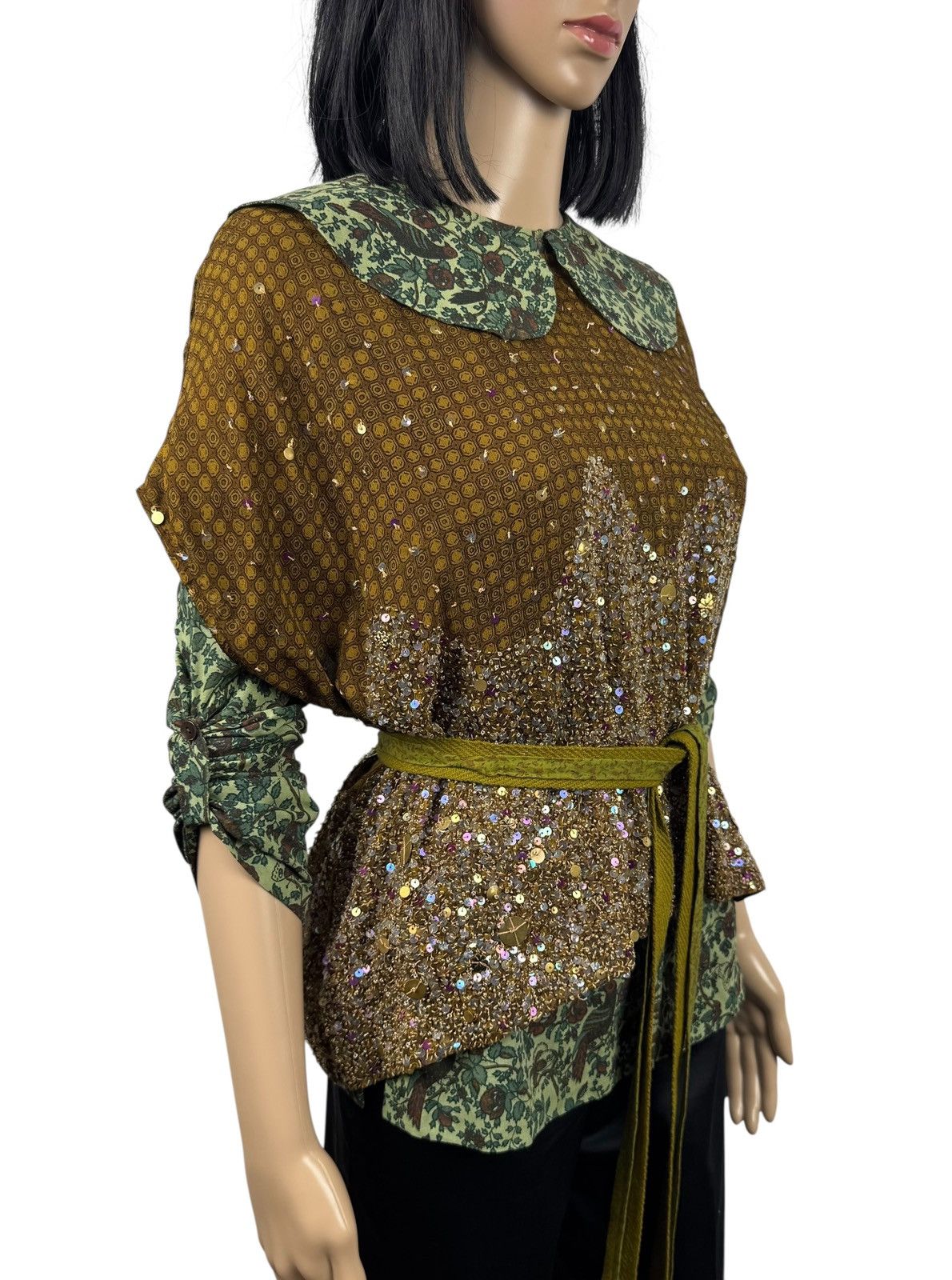 Other Sabyasachi 2in1 Shirt Cotton Silk Vest Hand Stitched size 10 Size M / US 6-8 / IT 42-44 - 5 Thumbnail