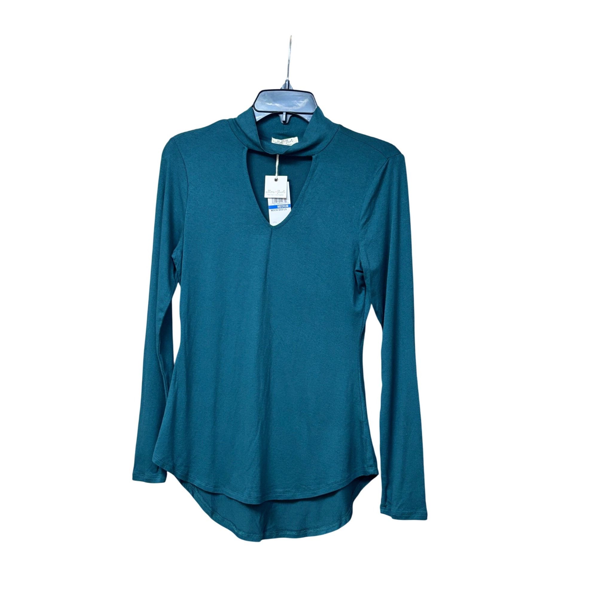Other Ultra Flirt Juniors' Cutout Mock-Neck Hi-Low Hemline Top, D Size M / US 6-8 / IT 42-44 - 5 Thumbnail