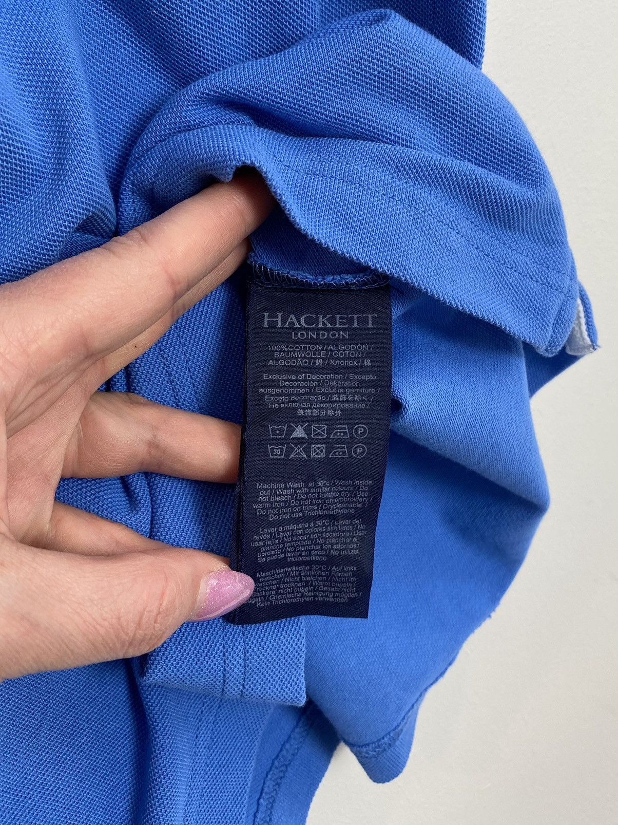Hackett Hackett London Short Sleeve Classic Polo Shirt Size 2XL Blue Size US XXL / EU 58 / 5 - 6 Thumbnail