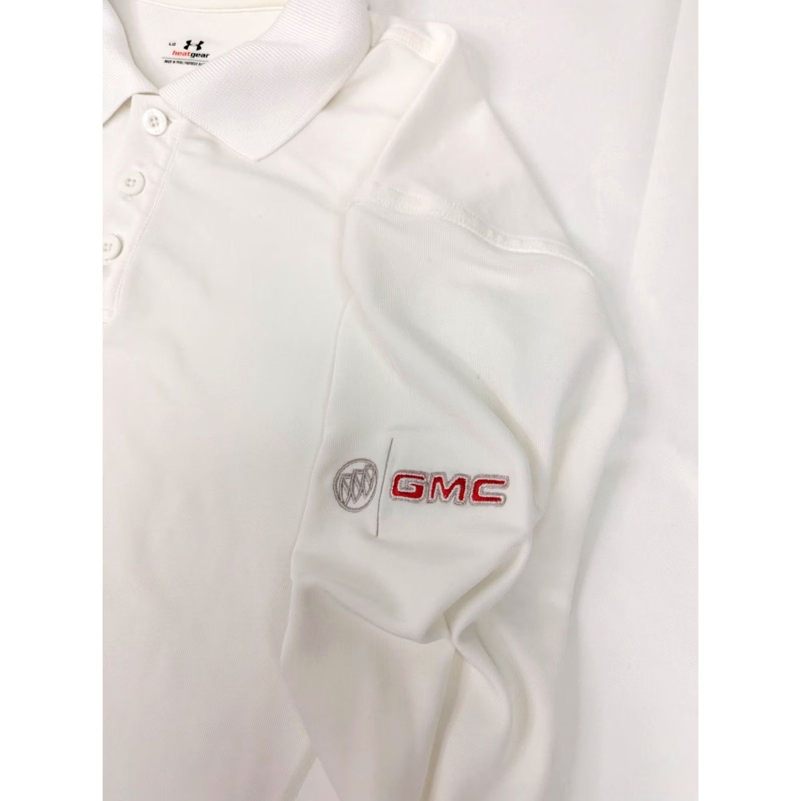Under Armour Under Armour HeatGear Long Sleeve Shirt Mens L White wicking GMC patch Embroider Patch Buick GMC logo Size US L / EU 52-54 / 3 - 6 Thumbnail