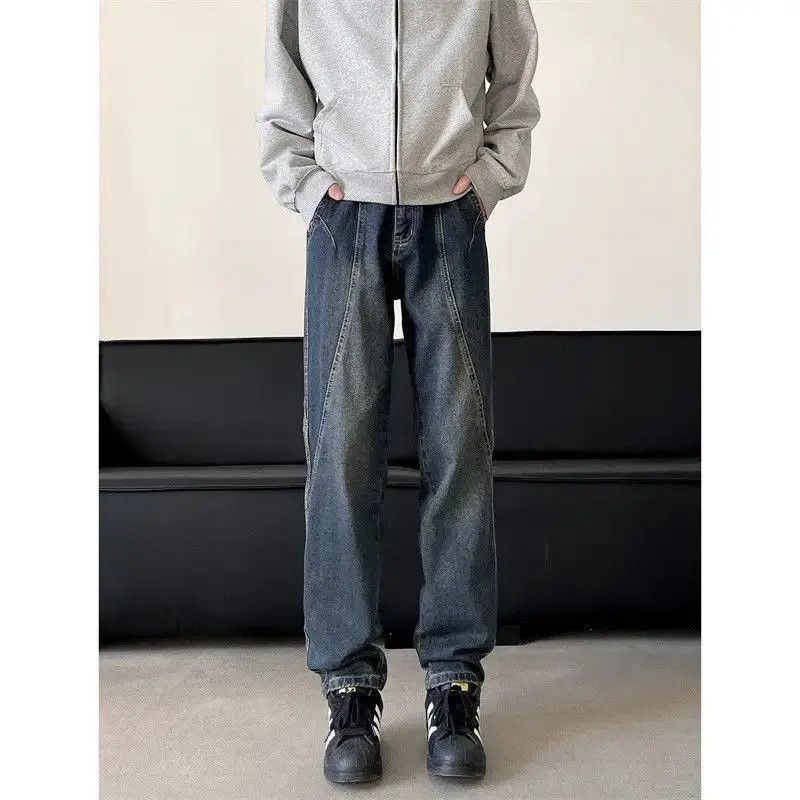 Japanese Brand Retro loose straight leg wide leg jeans Size US 32 / EU 48 - 6 Thumbnail