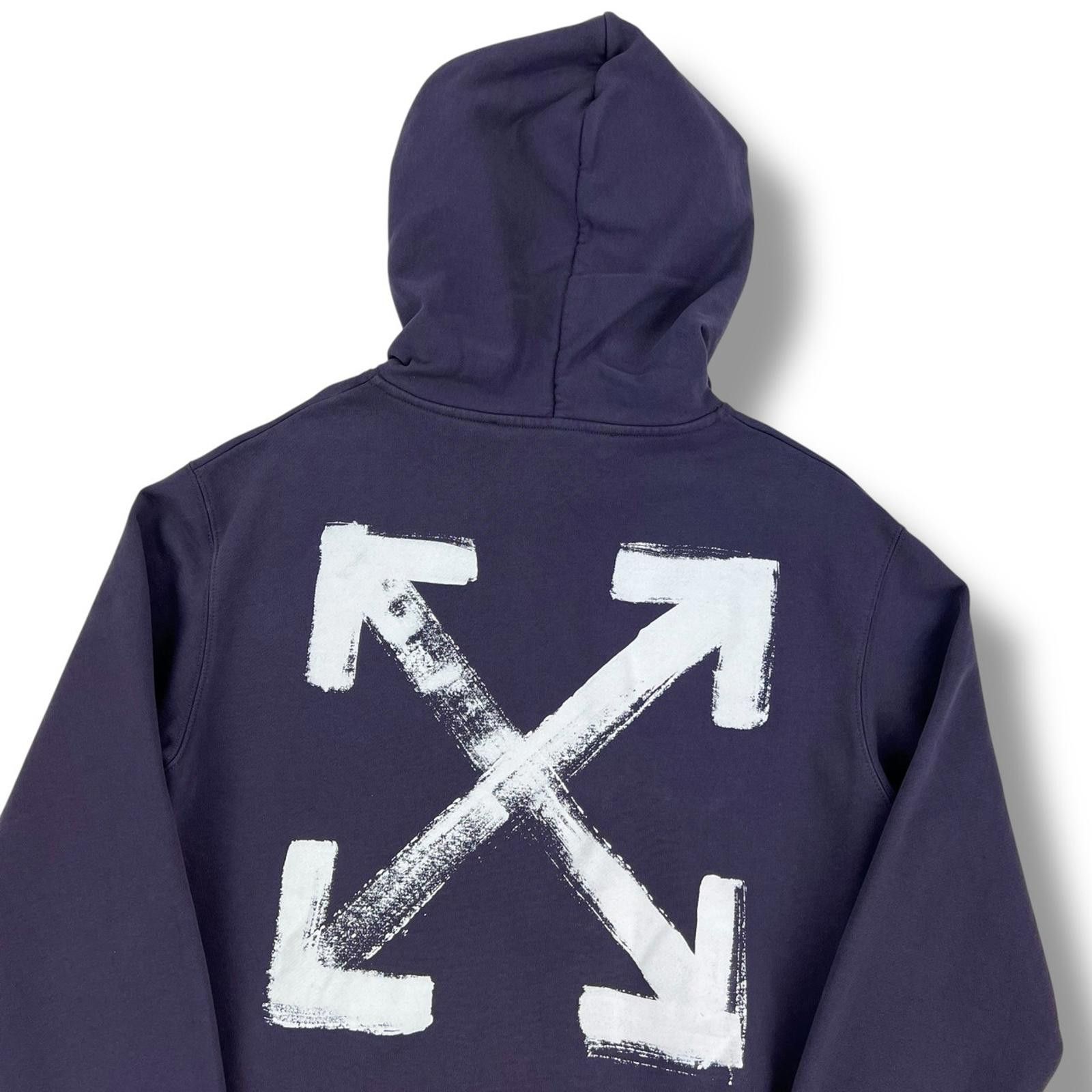 Off-White Off-White Brushed Arrows Purple Hoodie Size US M / EU 48-50 / 2 - 1 Thumbnail