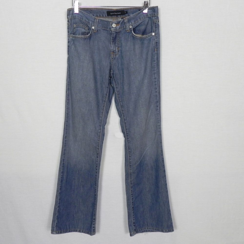 Calvin Klein Calvin Klein Low Rise Flare Butterfly 2000s Y2K 4 Size 27" / US 4 / IT 40 - 7 Thumbnail