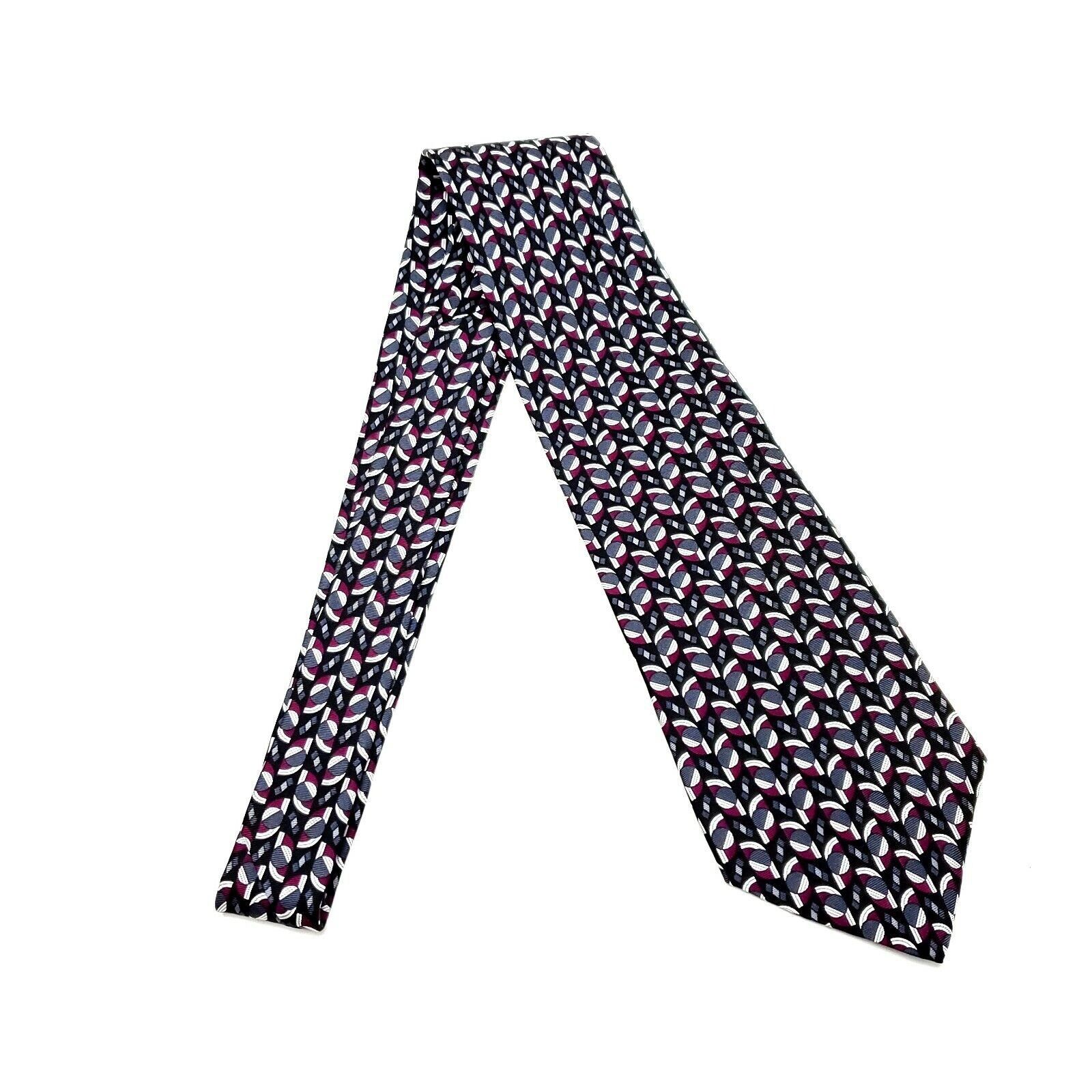 Arrow Arrow Silk Tie Print Black Short Wide Geometric Size ONE SIZE - 5 Thumbnail