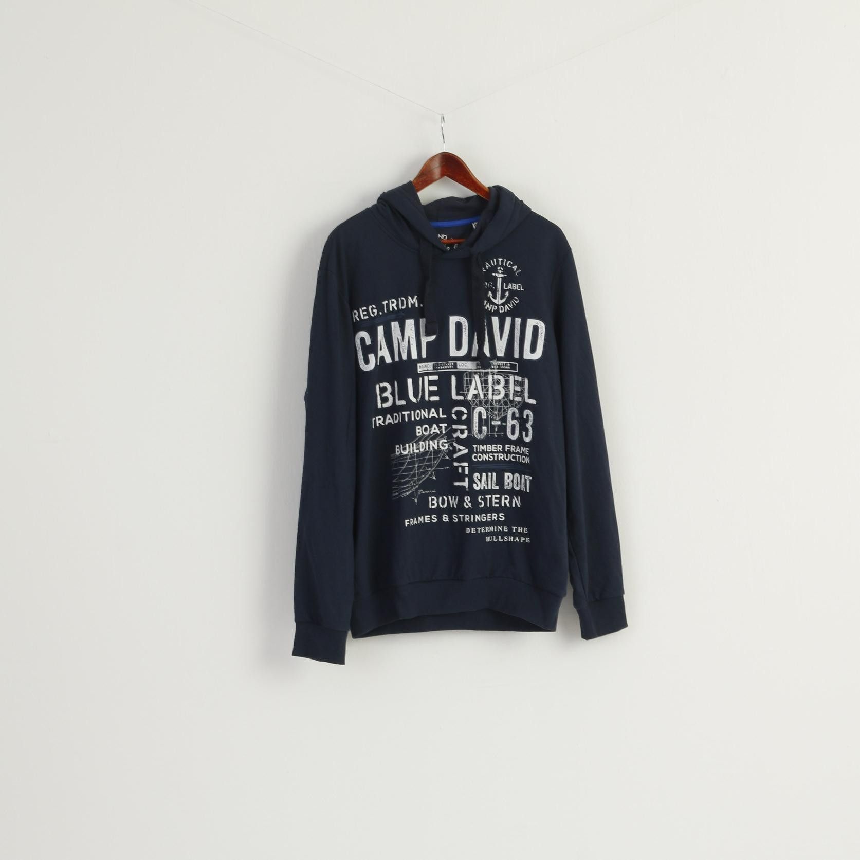Camp David New Camp David Men XXL Sweatshirt Navy Soft 7764 Size US XXL / EU 58 / 5 - 1 Thumbnail