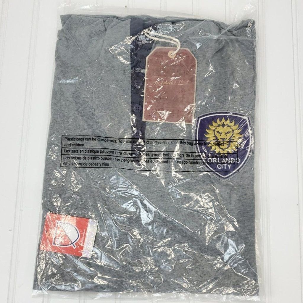 Mitchell & Ness Mitchell & Ness Orlando City SC Long Sleeve Hooded Shirt Size US XL / EU 56 / 4 - 7 Thumbnail