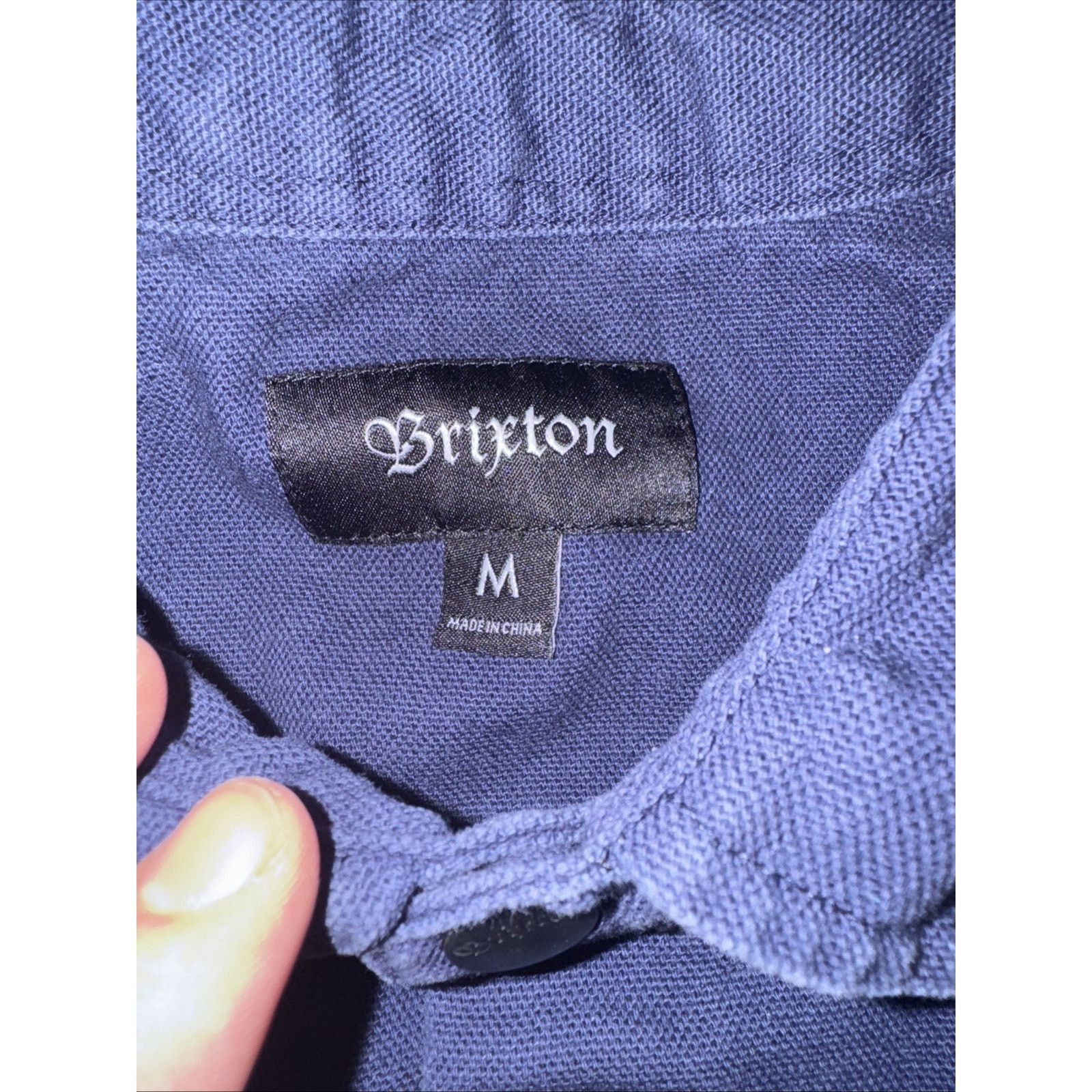 Brixton × Vintage Brixton Workwear Utility Chore Shirt Blue Canvas Button Up M Size US M / EU 48-50 / 2 - 5 Thumbnail