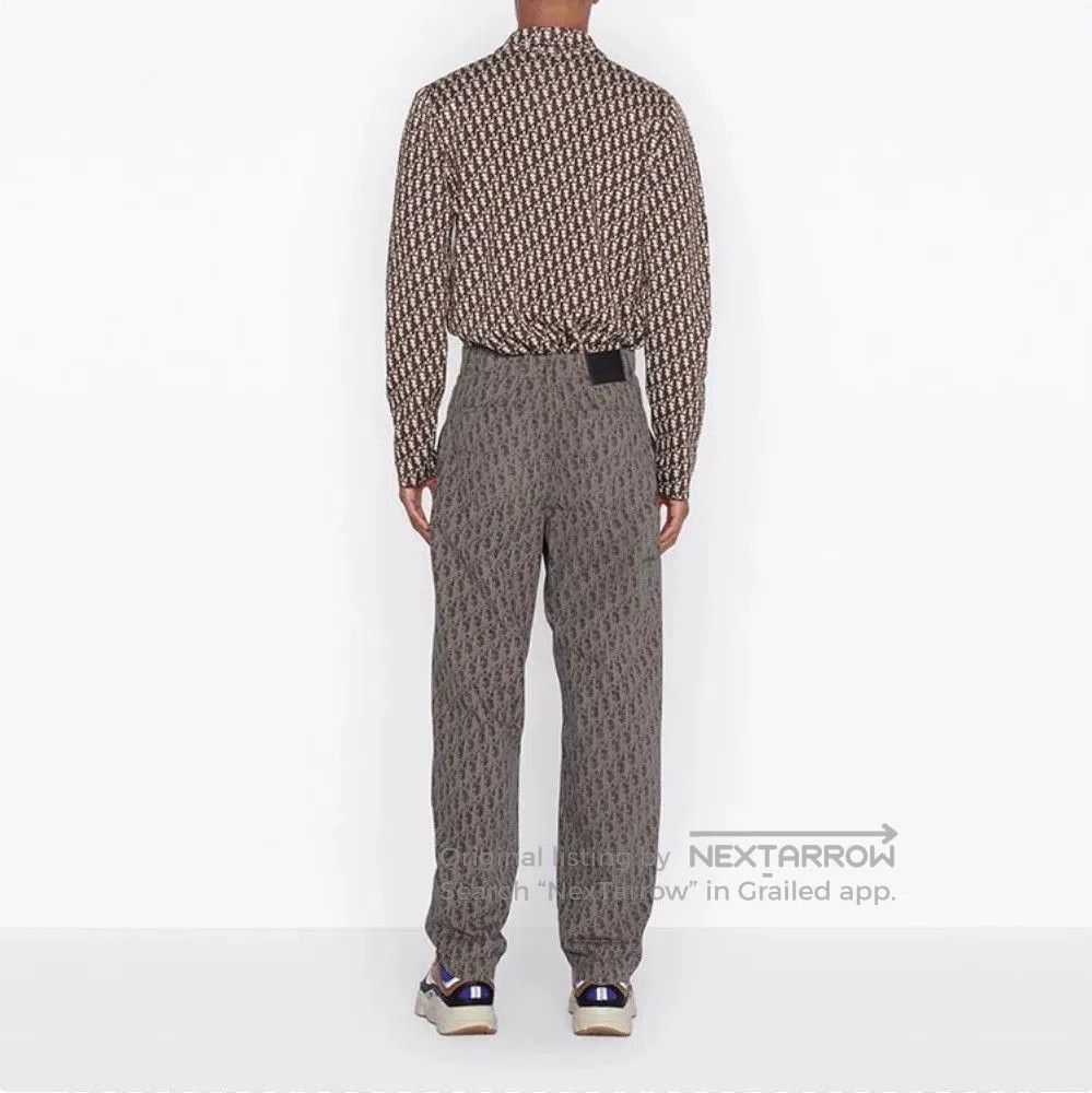 Dior brown printed long sleeve shirt. Size XS / US 0-2 / IT 36-38 - 3 Thumbnail