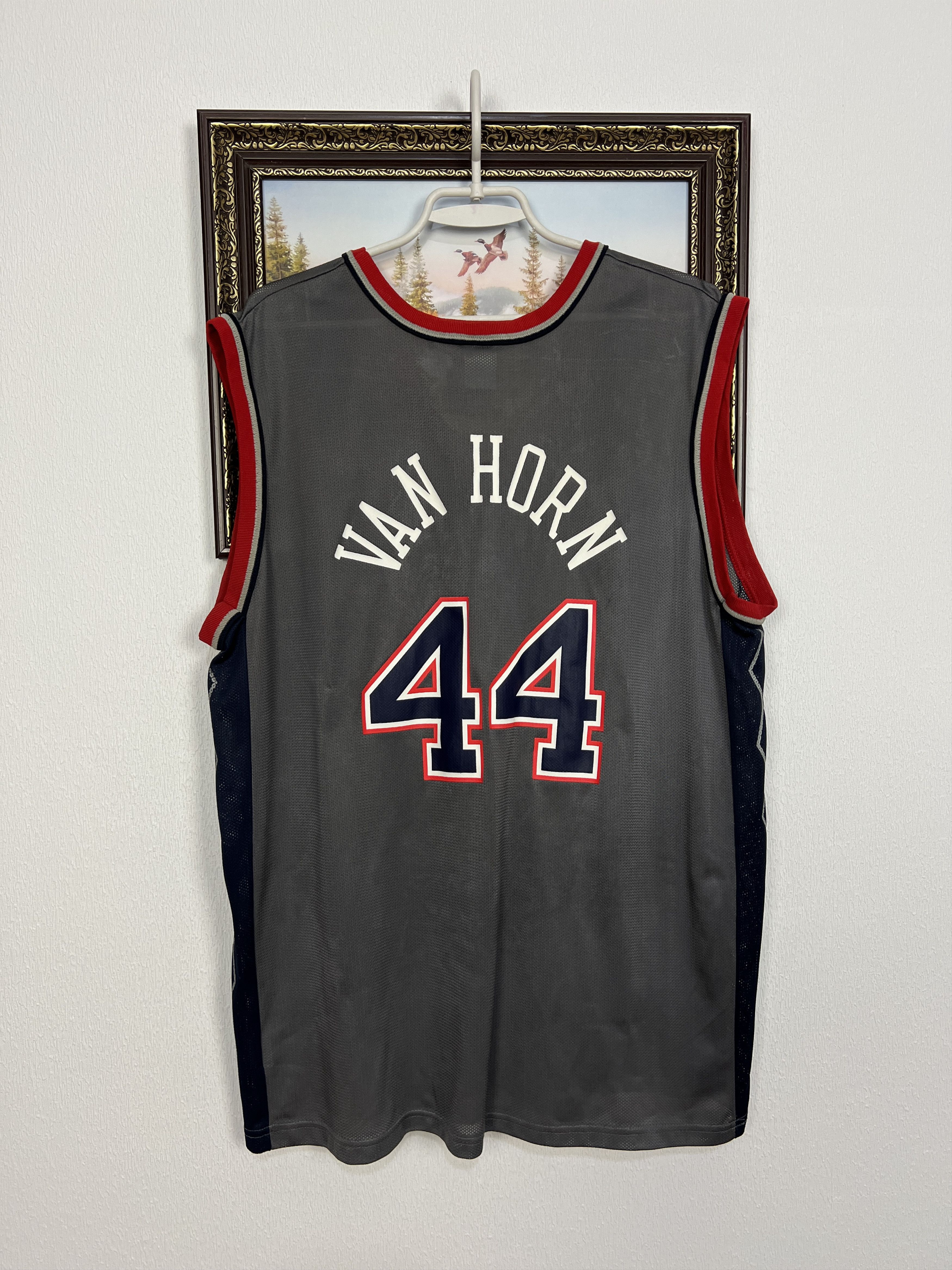 Champion Vintage 90's New Jersey Nets #44 Van Horn Jersey Trikot Size US L / EU 52-54 / 3 - 9 Thumbnail