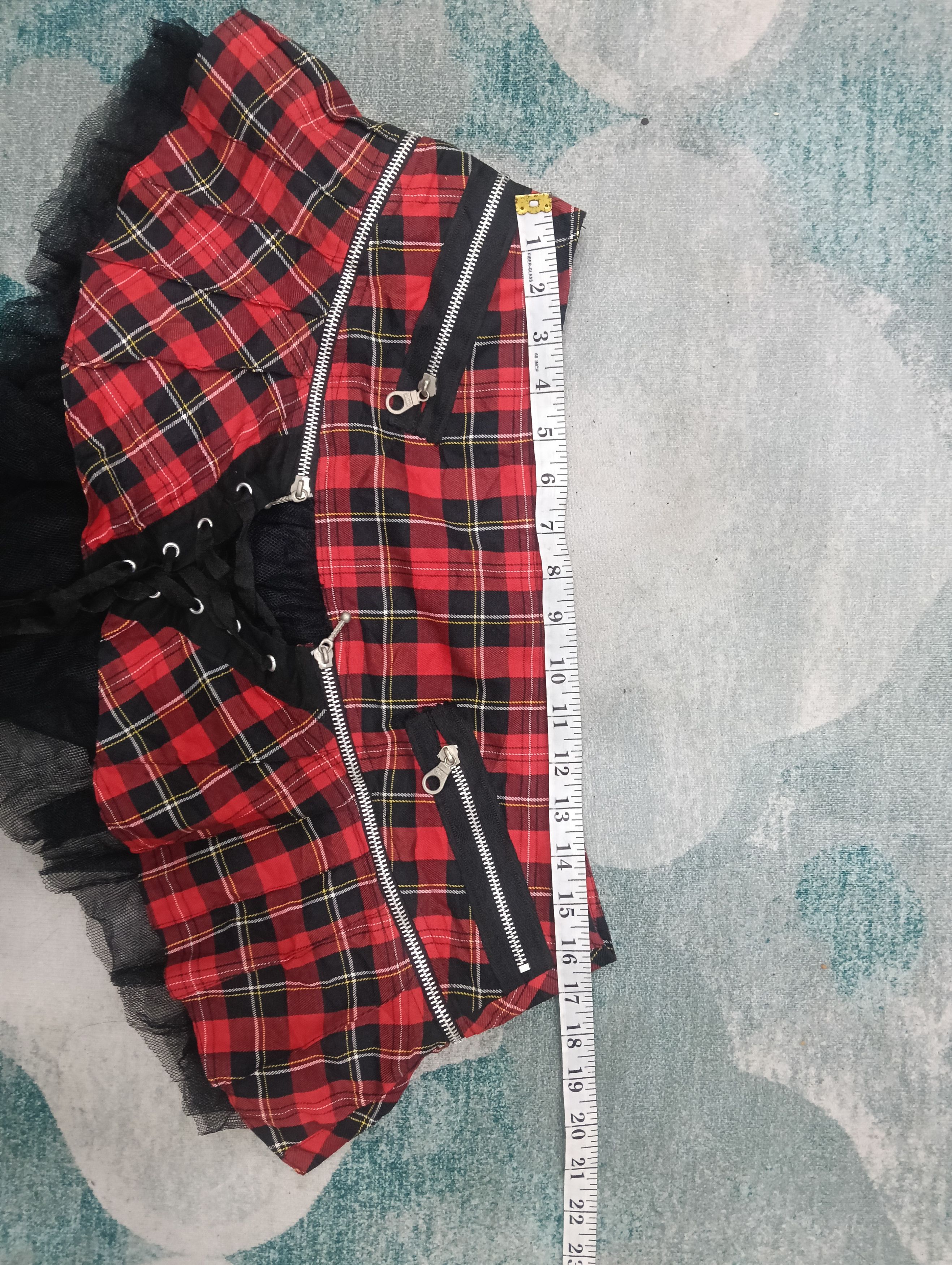 Seditionaries Unbranded Gothic Punk Plaid Skirt Size 32" / US 10 / IT 46 - 9 Thumbnail