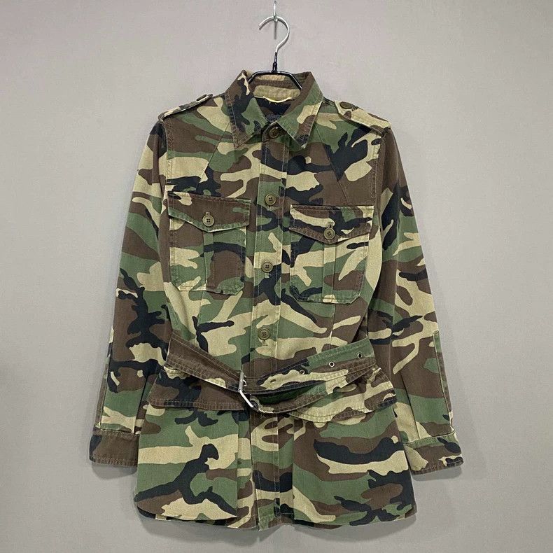 Saint Laurent Paris Saint Laurent Paris Gold thread camouflage overalls jacket Size US S / EU 44-46 / 1 - 1 Thumbnail
