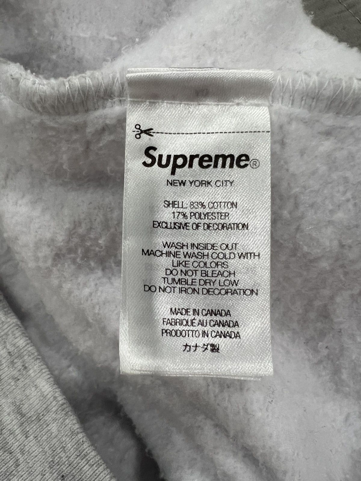 Supreme Supreme Collegiate Half Zip Pullover Ash Grey (24FW) Medium Size US M / EU 48-50 / 2 - 6 Thumbnail