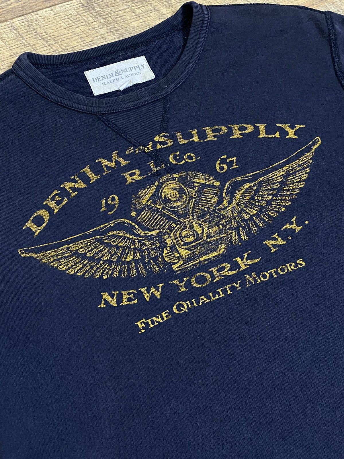 Denim & Supply Ralph Lauren Denim & Supply Ralph Lauren Sweatshirt M: Vintage Moto Size US M / EU 48-50 / 2 - 2 Thumbnail