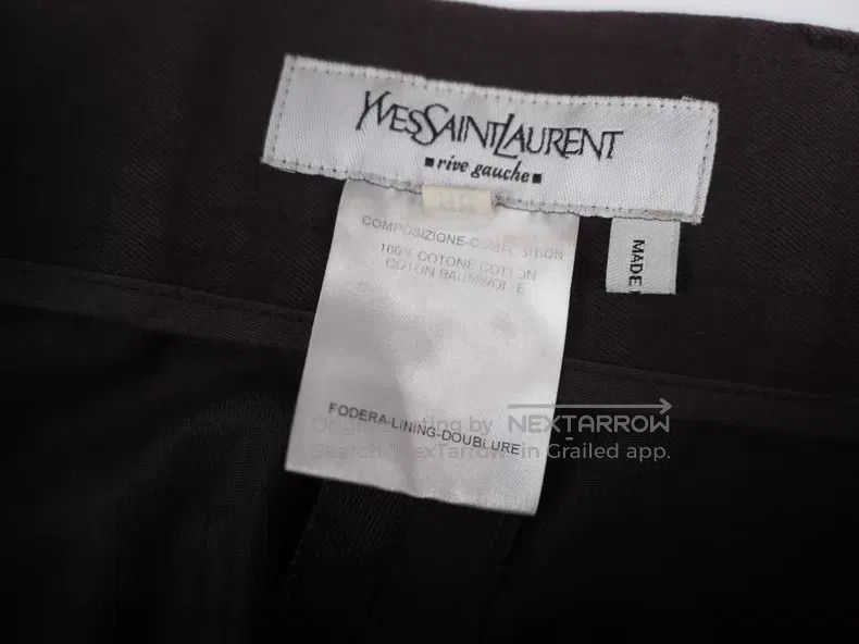 Saint Laurent Paris Saint Laurent Paris Brown Work Pants Size US 32 / EU 48 - 6 Thumbnail