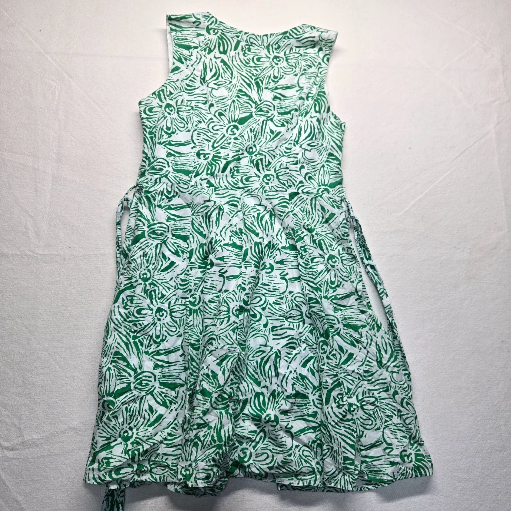 George George Slip Dress Green Tropical Print Knit Strappy Adult Womens Size 16 Size XXL / US 16-18 / IT 52-54 - 7 Thumbnail