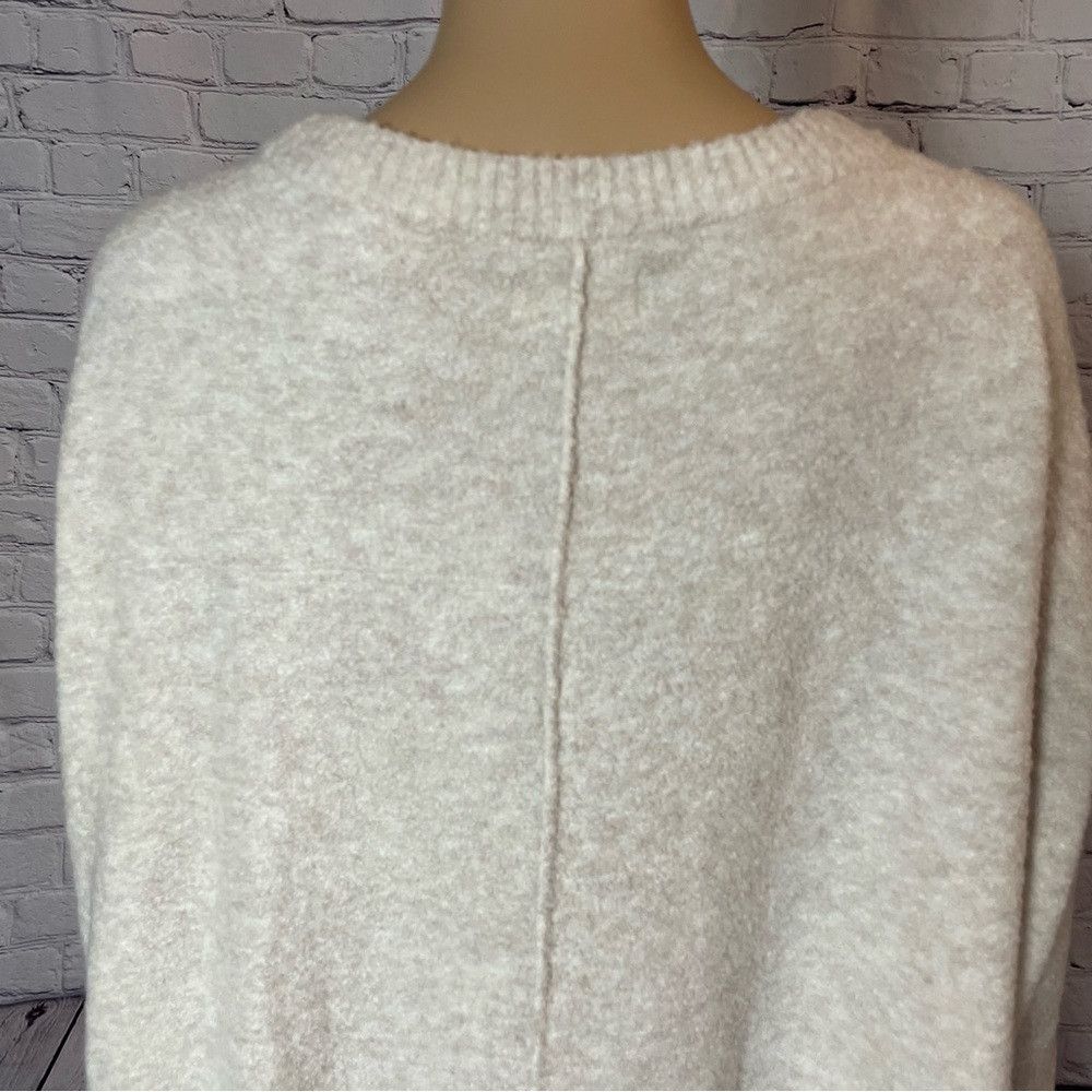 Lou & Grey New Lou & Grey Dolman Sleeve Poncho Textured Knit Beige Swe Size S / US 4 / IT 40 - 9 Thumbnail