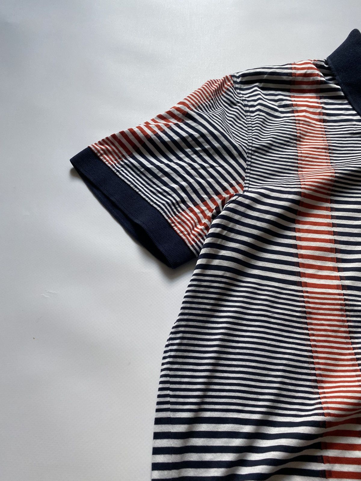 Salvatore Ferragamo Vintage Salvatore Ferragamo Luxury Striped Polo Shirt Size M Size US M / EU 48-50 / 2 - 4 Thumbnail