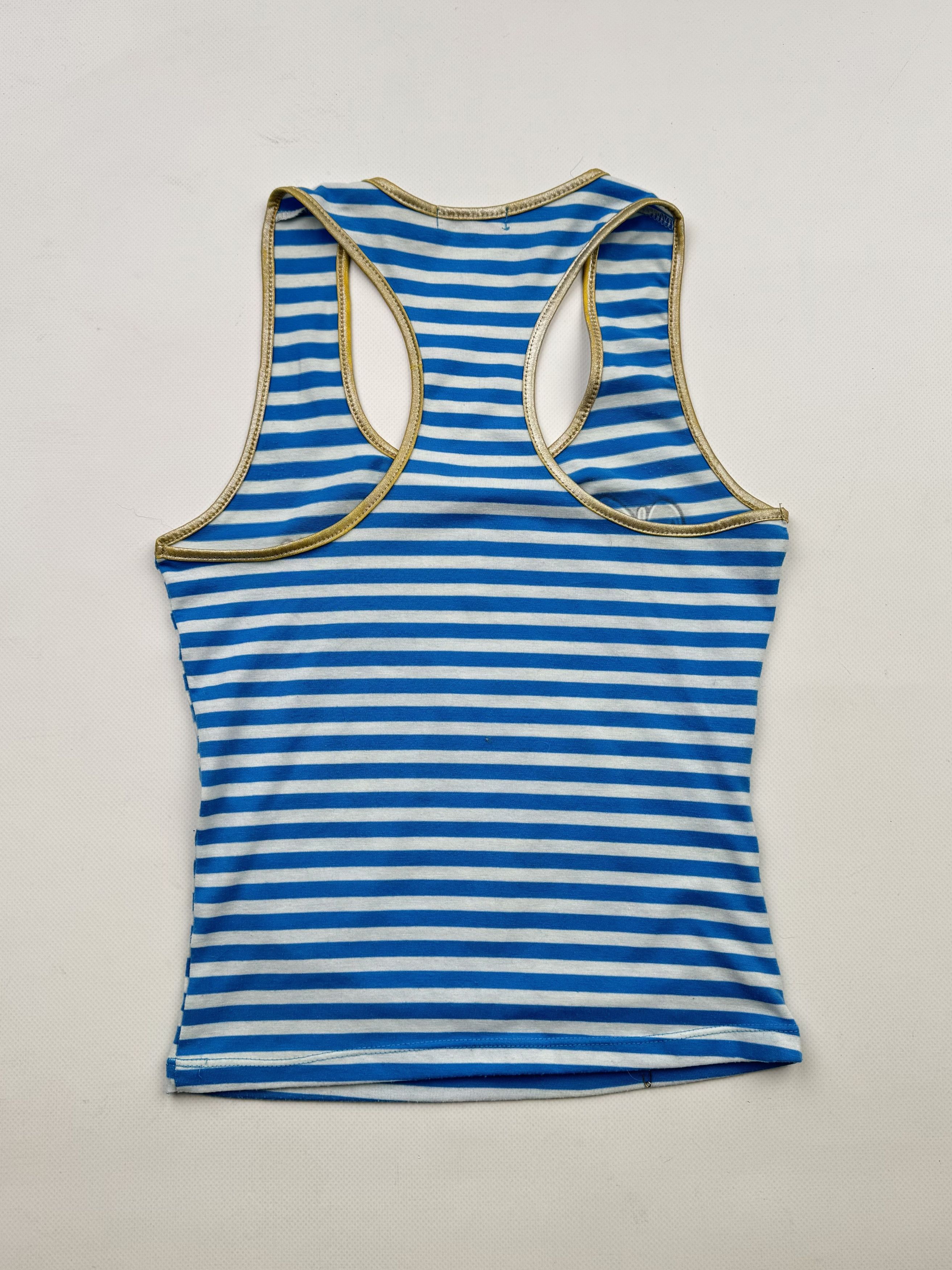 Vintage 00's Striped Tank Top B86(V121)E2 Size XS / US 0-2 / IT 36-38 - 4 Thumbnail