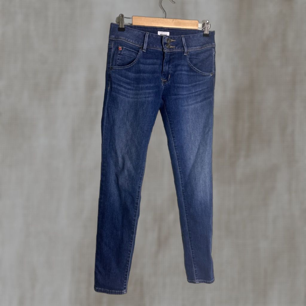 HUDSON Jeans Dark Wash Collin Skinny Pockets 26x29 Women Blue Regular Size 26 Jeans Womens Skinny Pockets 90s?