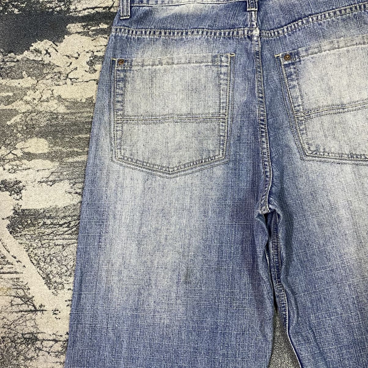 JNCO Vintage Japan Pj Mark Baggy Dirty Light Washed Denim Jeans Size US 34 / EU 50 - 10 Thumbnail