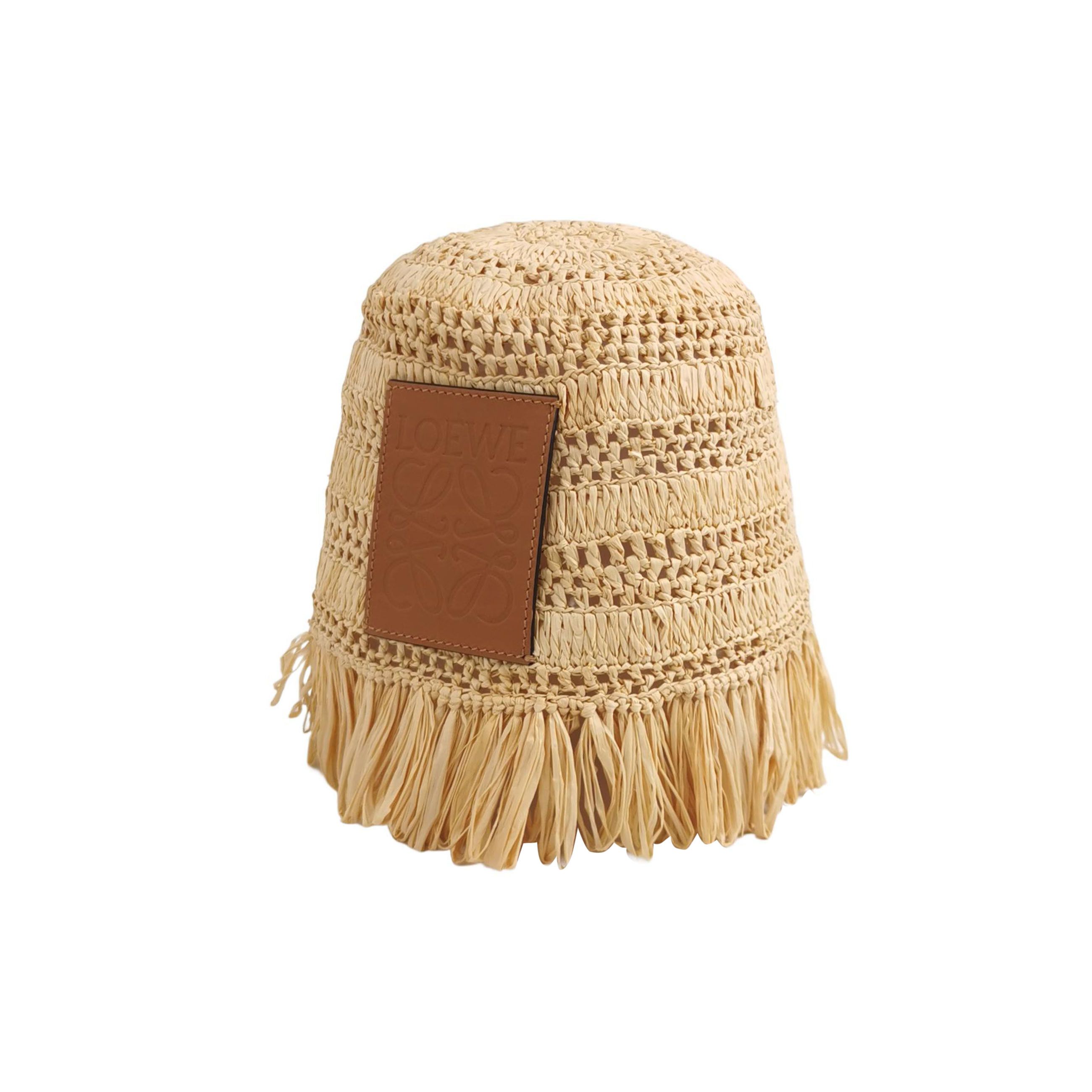 Loewe Loewe Raffia Fringe Bucket Hat ONE SIZE Size ONE SIZE - 1 Thumbnail