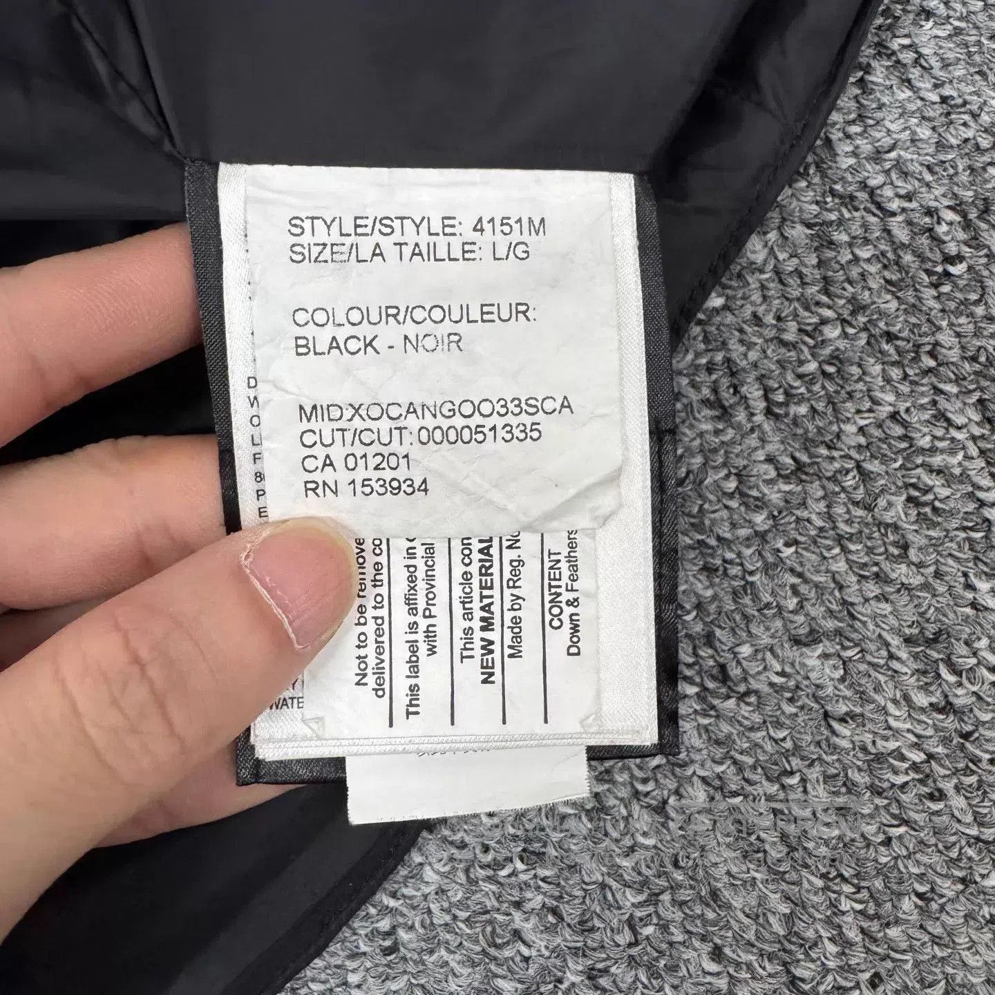 Canada Goose Black Puffer Vest with Button Closure . Size US XXS / EU 40 - 6 Thumbnail