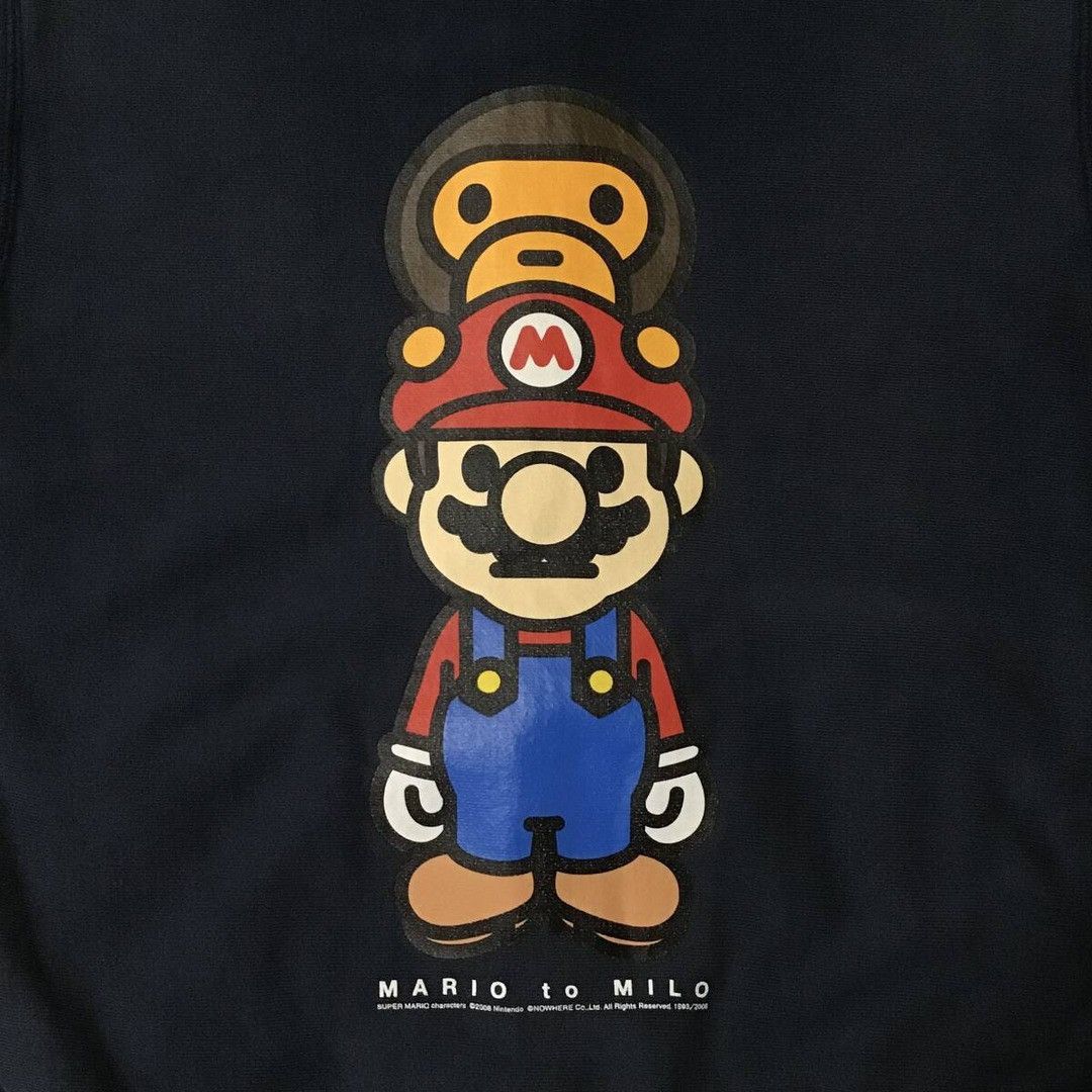 Bape BAPE × Nintendo Mario & Milo Full Zip Hoodie a bathing ape Size US S / EU 44-46 / 1 - 5 Thumbnail