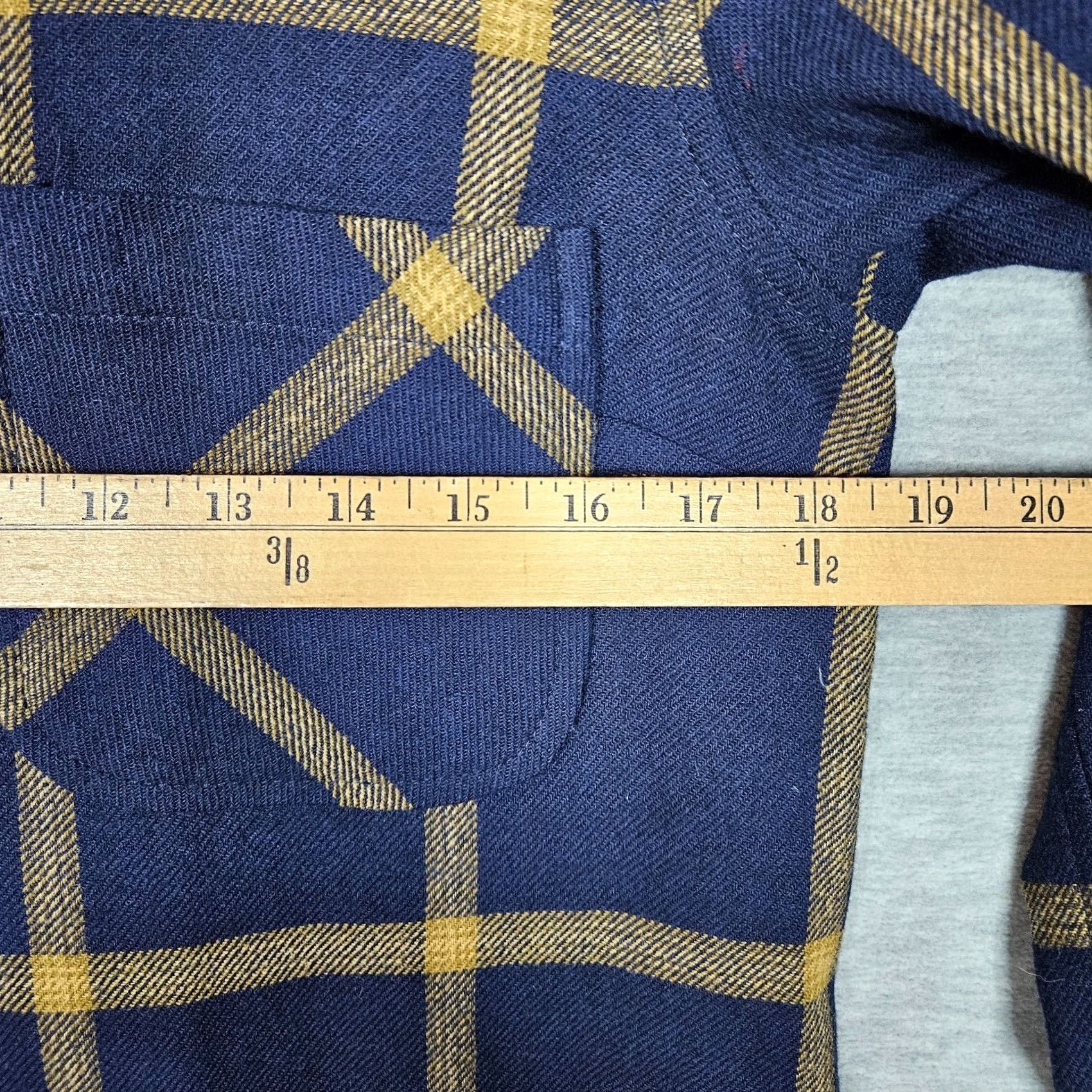 Pendleton Pendleton Women's Navy Gold Windowpane Unlined Shirt Jacket Sz S Size S / US 4 / IT 40 - 3 Thumbnail