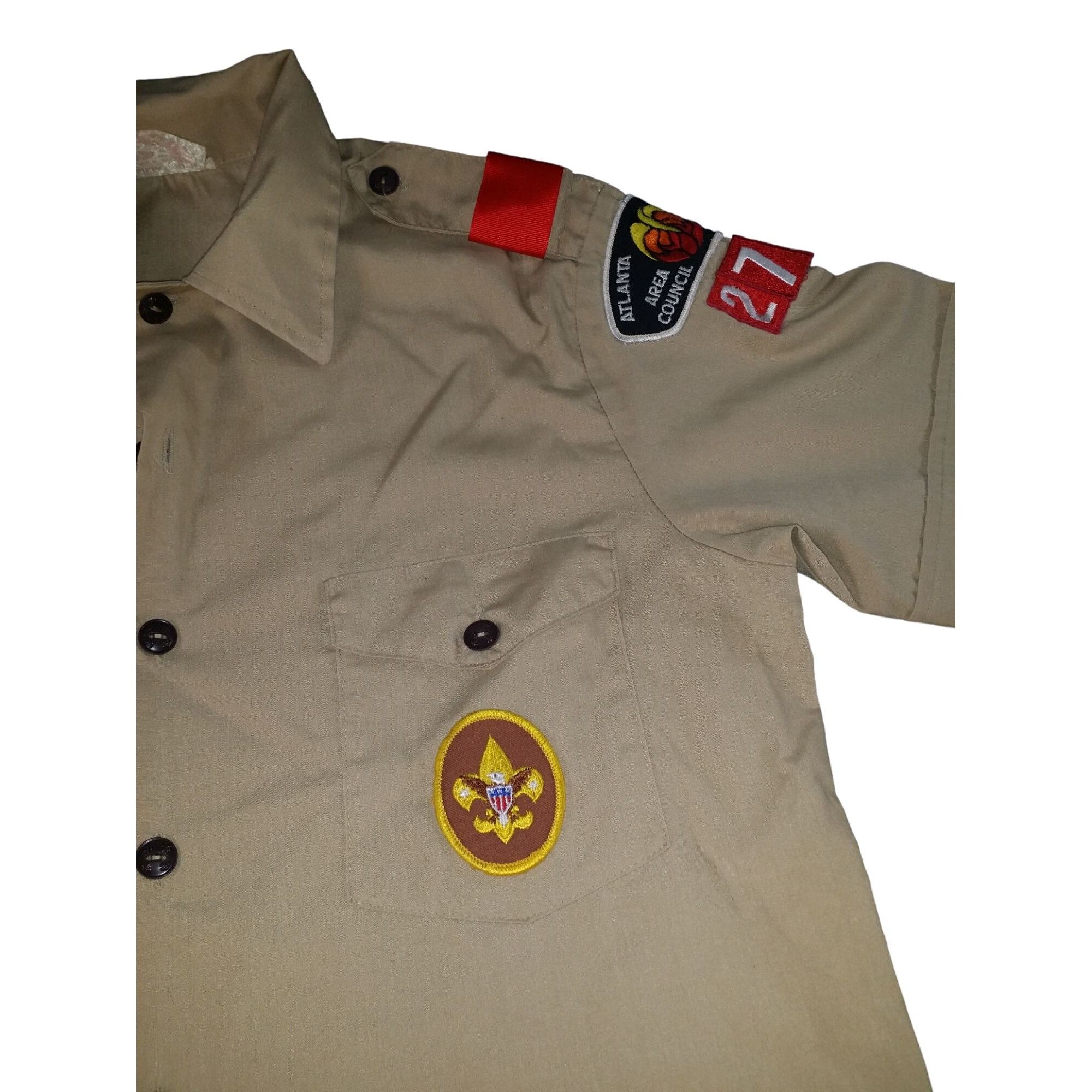 Vintage Vintage Boy Scouts Of America Button Up Shirt Men Sz M Brown Size US M / EU 48-50 / 2 - 3 Thumbnail