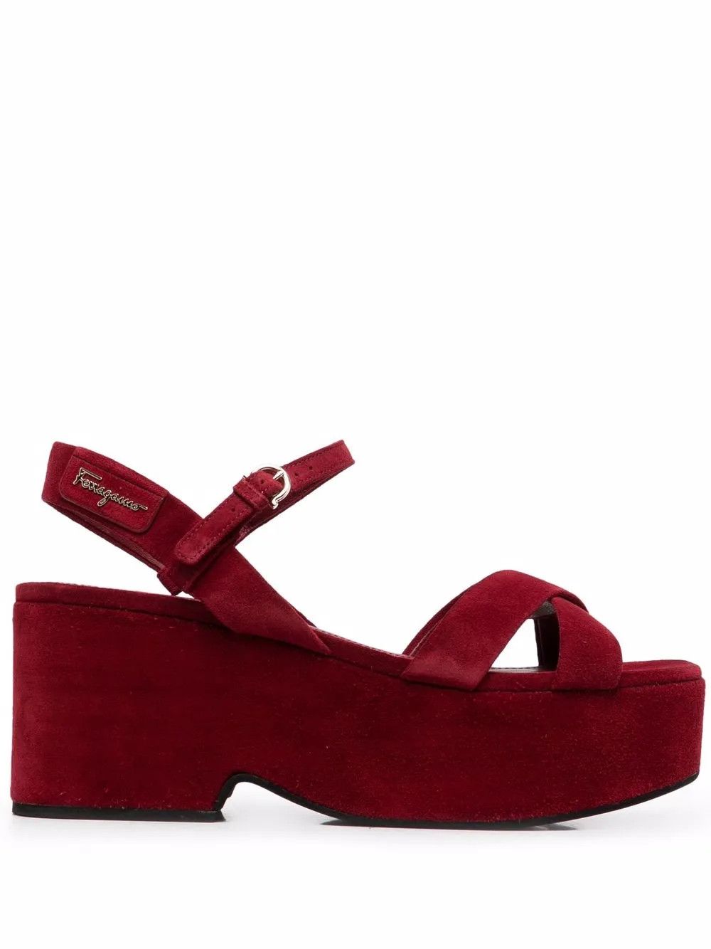 Salvatore Ferragamo o1y0426 Buckle Fastening Sandals in Brick Size US 5 / IT 35 - 1 Thumbnail