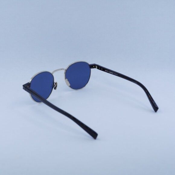 Saint Laurent Paris Saint Laurent SL707 004 Sunglasses Gold/Havana Round Frame Size ONE SIZE - 5 Thumbnail