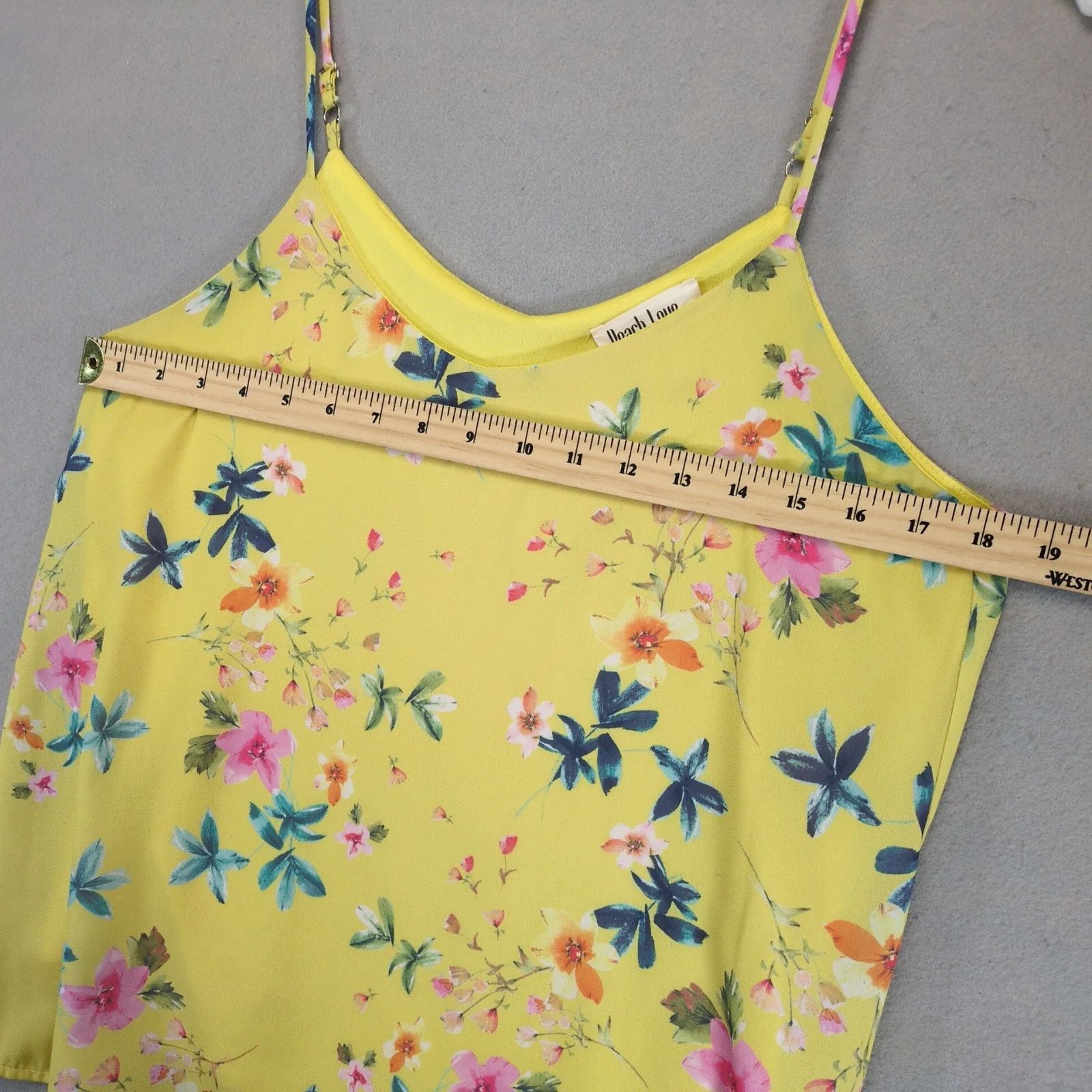 Other Peach Love California Yellow Floral Camisole Top Cami Tank S Size S / US 4 / IT 40 - 4 Thumbnail