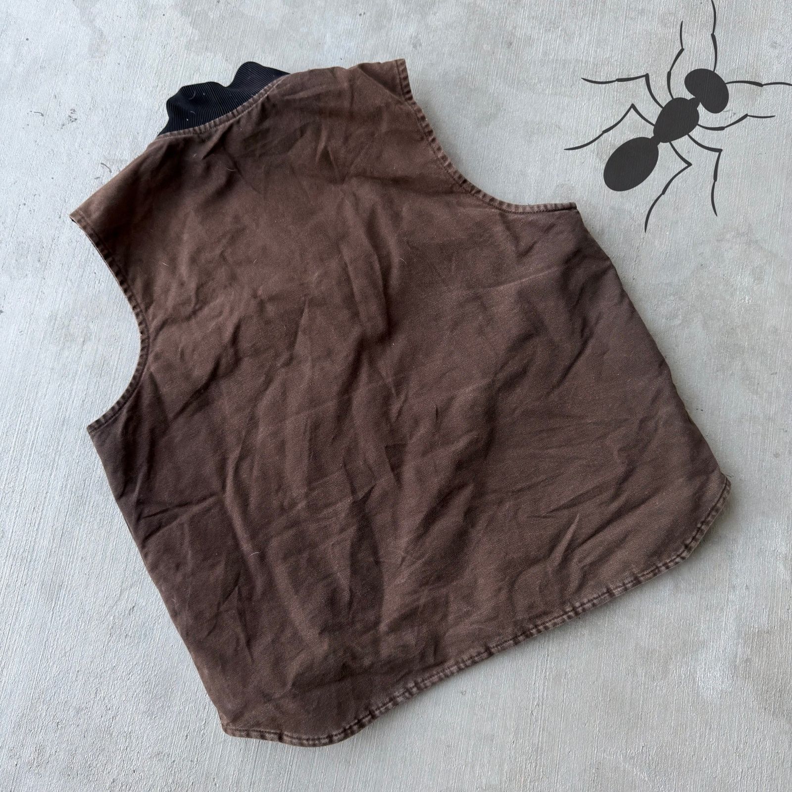 Carhartt × Vintage Vintage Y2K Carhartt V02 DKB brown work wear vest Size US XL / EU 56 / 4 - 4 Thumbnail