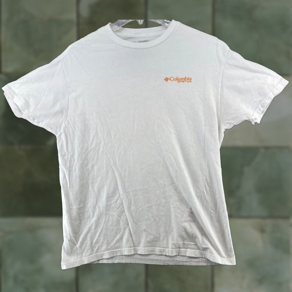 Vintage Columbia TShirt Large White Bass Keepin It Real PFG Mens Size US L / EU 52-54 / 3 - 1 Thumbnail