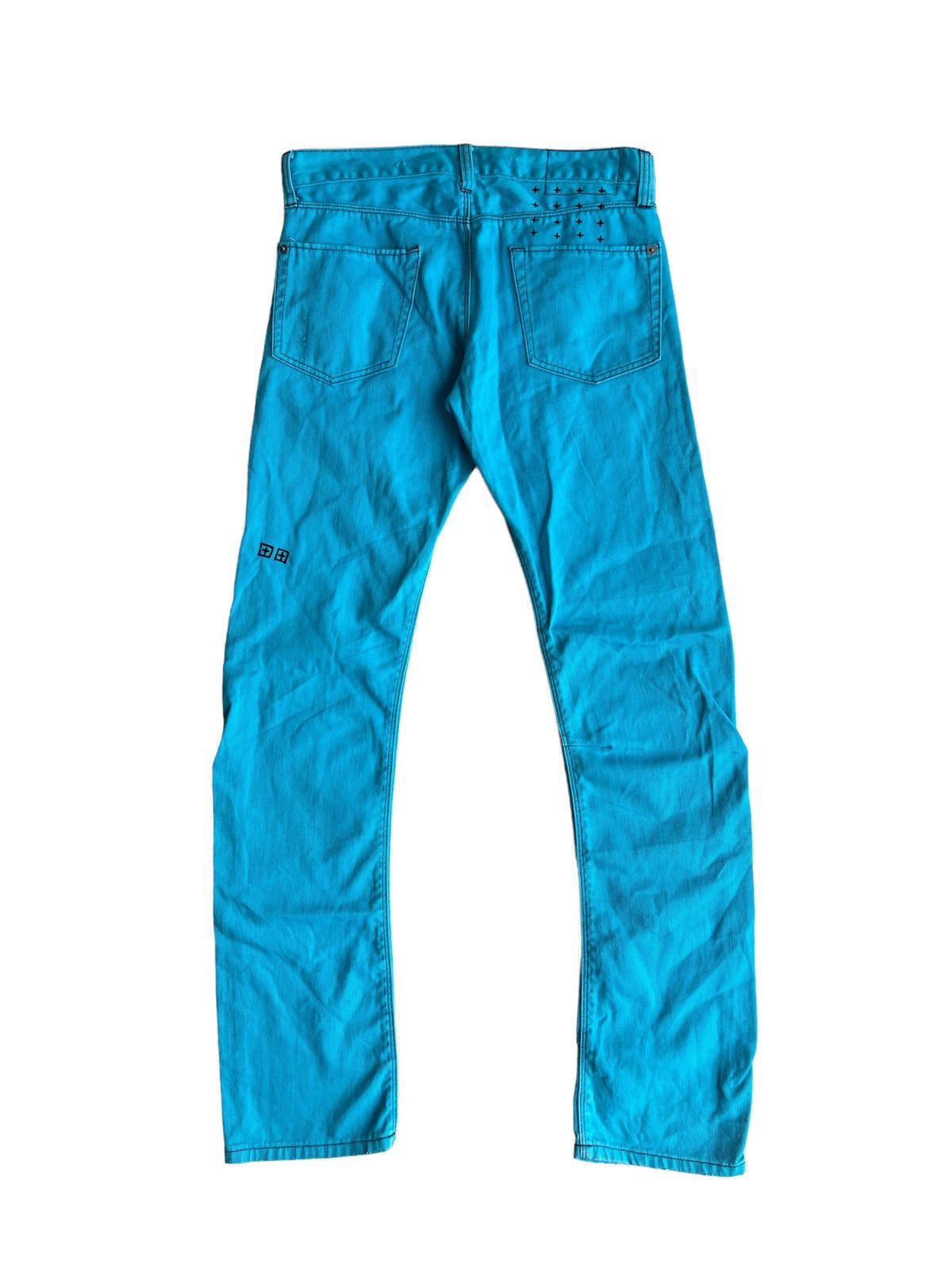 Ksubi OG Ksubi 🇦🇺 Neon Blue Rough Rocker Jeans Denim Turquoise Size US 30 / EU 46 - 1 Thumbnail